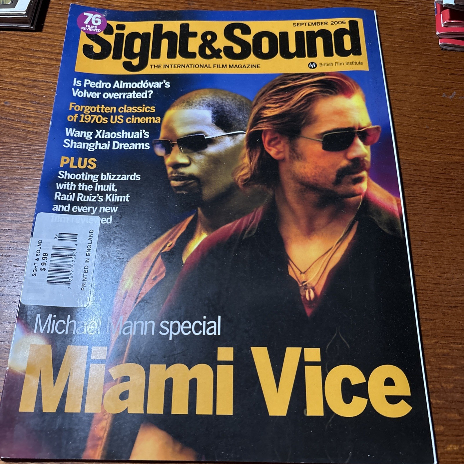 VTG 2006 SIGHT & SOUND Magazine: Michael Mann Special Miami Vice Wang Xiaoshuai