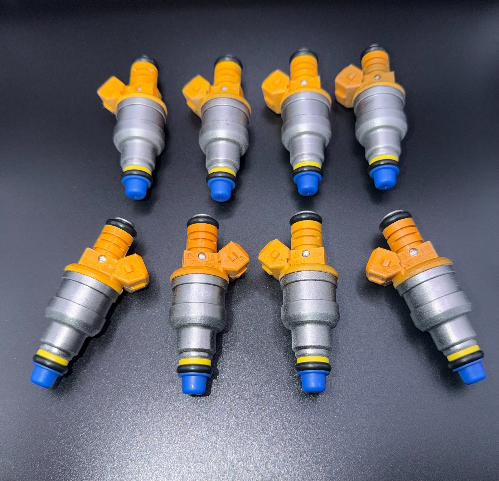 96-00 Chevy GMC C2500 7.4L 4-Hole Bosch Set of 8 Fuel Injectors