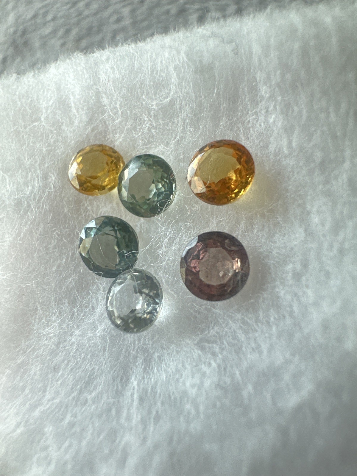 Sapphire Multi Color Lot - Tanzania - 1.40 Ct - 3.5mm Round Step Cut - Heated