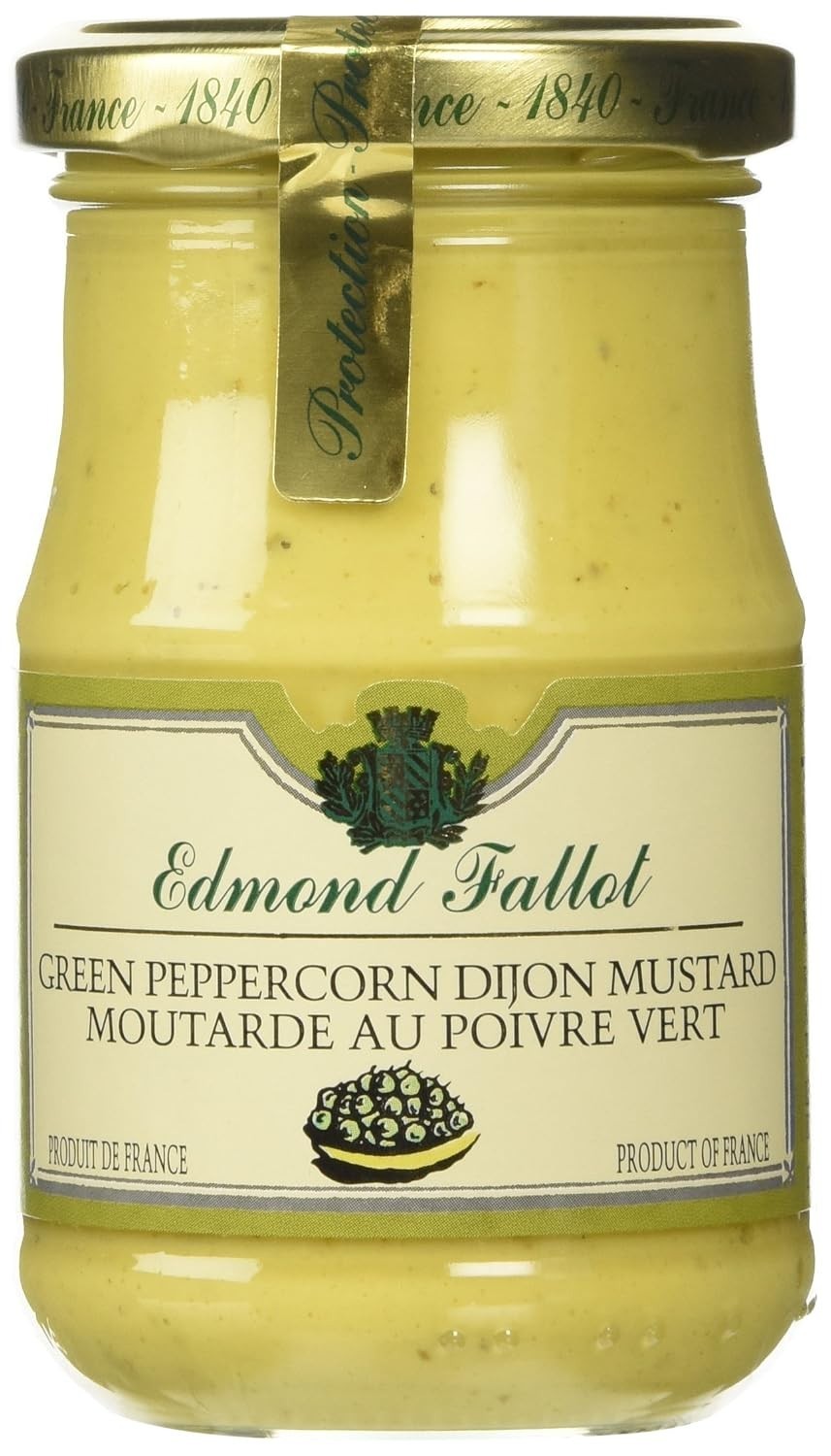 Edmond Fallot Green Peppercorn Dijon Mustard