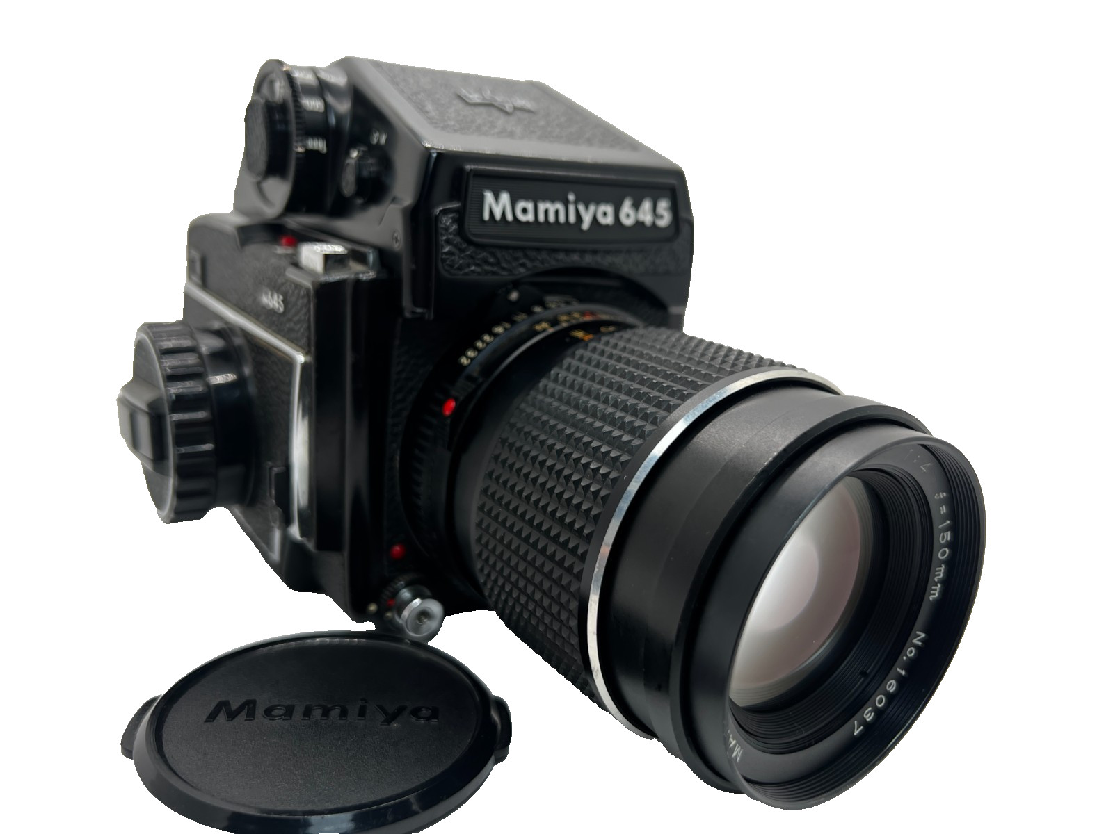 [EXC+5] Mamiya M645 Film Camera + Cds Prism Finder + SEKOR C 150mm f4 Lens
