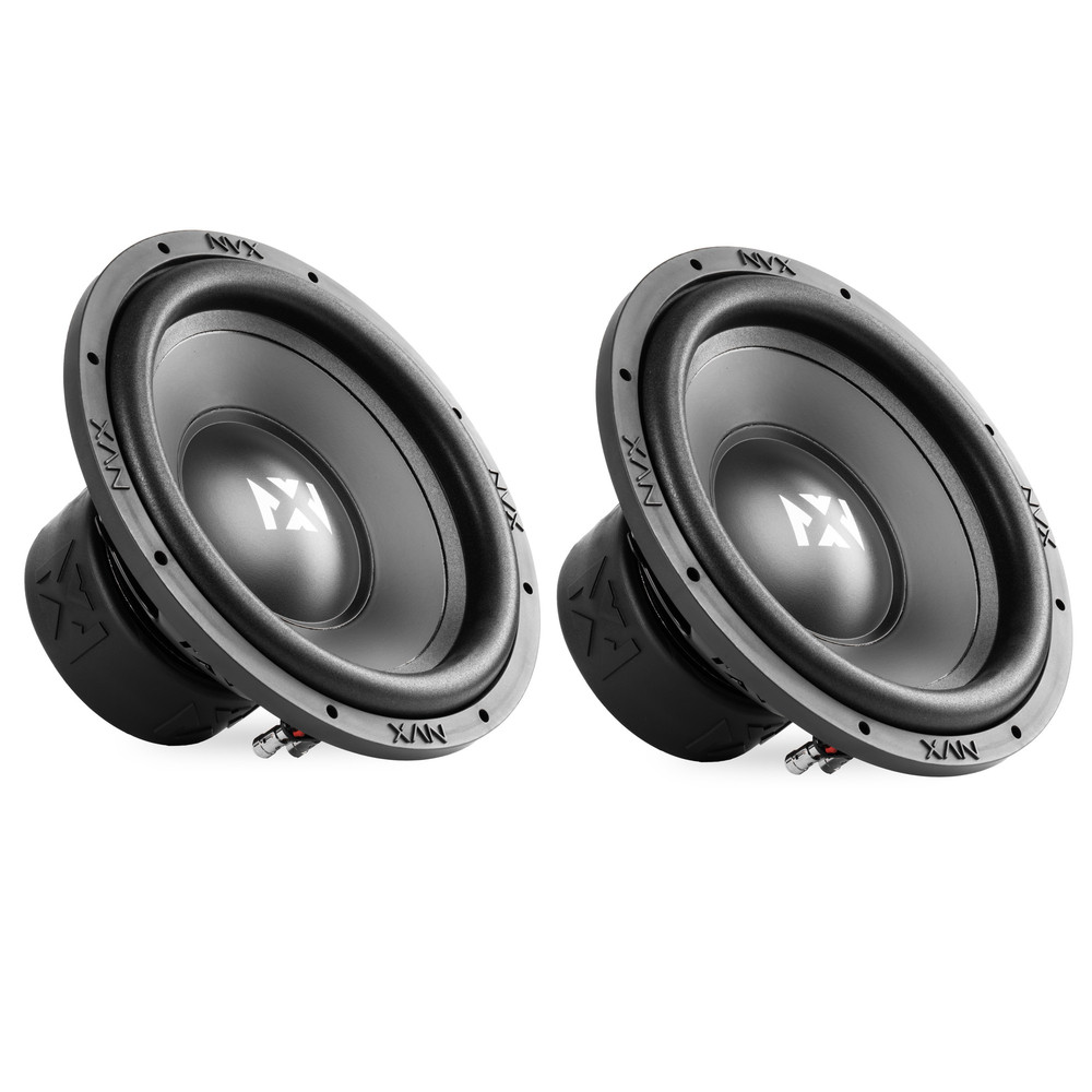 (2) NVX NSW124 Version 3 500W Dual 4-Ohm 12