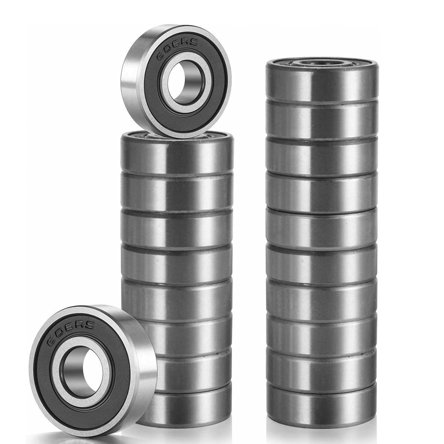 20 Pcs 608 2RS Ball Bearings – Bearing Steel and Double Rubber Miniature 20 Pcs 608 2RS Ball Bearings – Bearing Steel and Double Rubber Miniature
