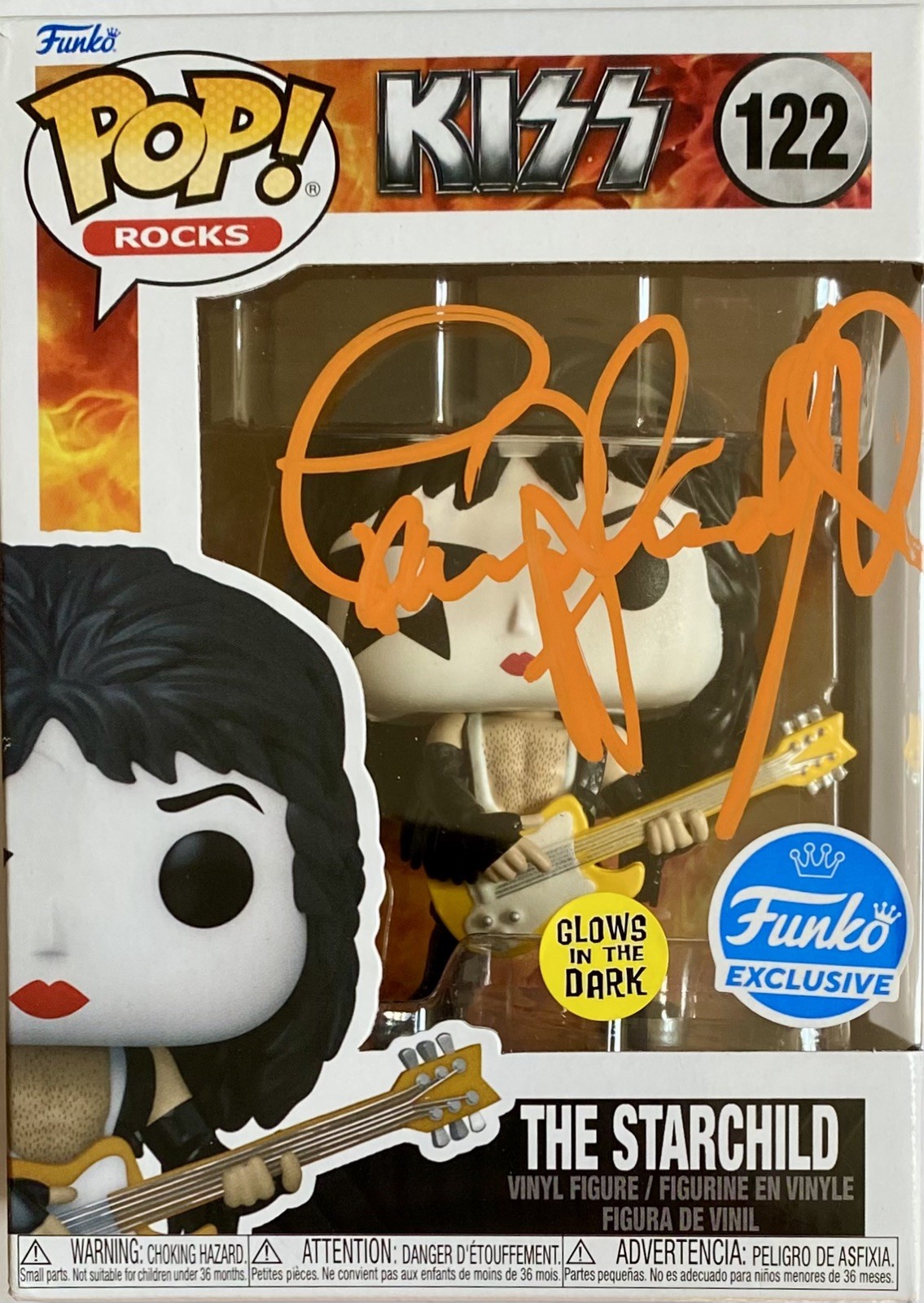 PAUL STANLEY AUTOGRAPHED SIGNED KISS FUNKO POP #122 PAUL STANLEY AUTOGRAPHED SIGNED KISS FUNKO POP #122