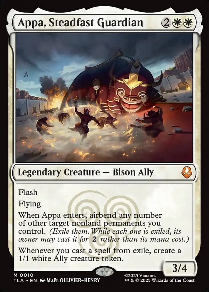 MTG Appa, Steadfast Guardian (10/447) Avatar The Last Airbender LP MTG Appa, Steadfast Guardian (10/447) Avatar The Last Airbender LP