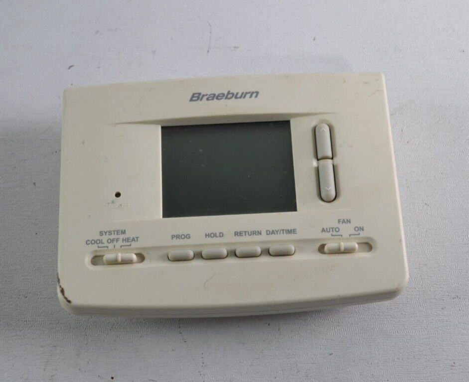 BRAEBURN 2220NC 2H/1C 5-2 Day Programmable Thermostat Used #77