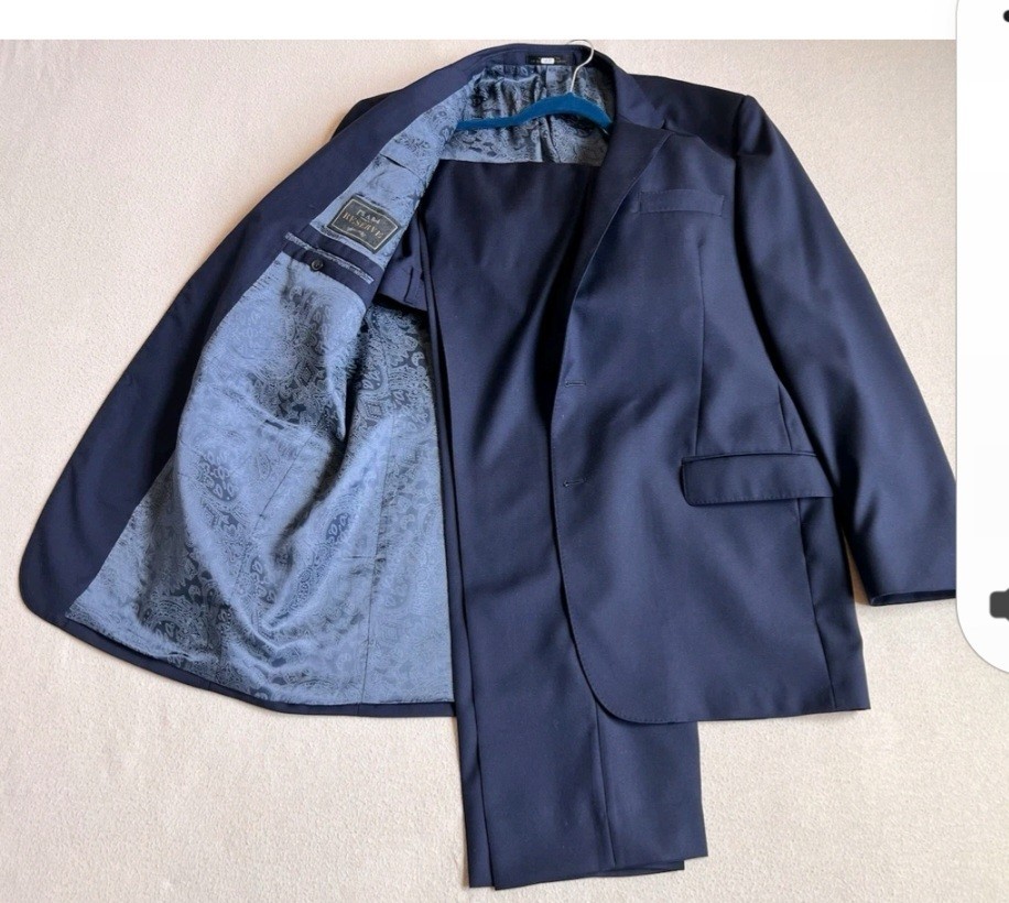 Jos A Bank Reserve Suit 46T Navy Vitale Barberis Canocico Wool Traditional Fit Jos A Bank Reserve Suit 46T Navy Vitale Barberis Canocico Wool Traditional Fit