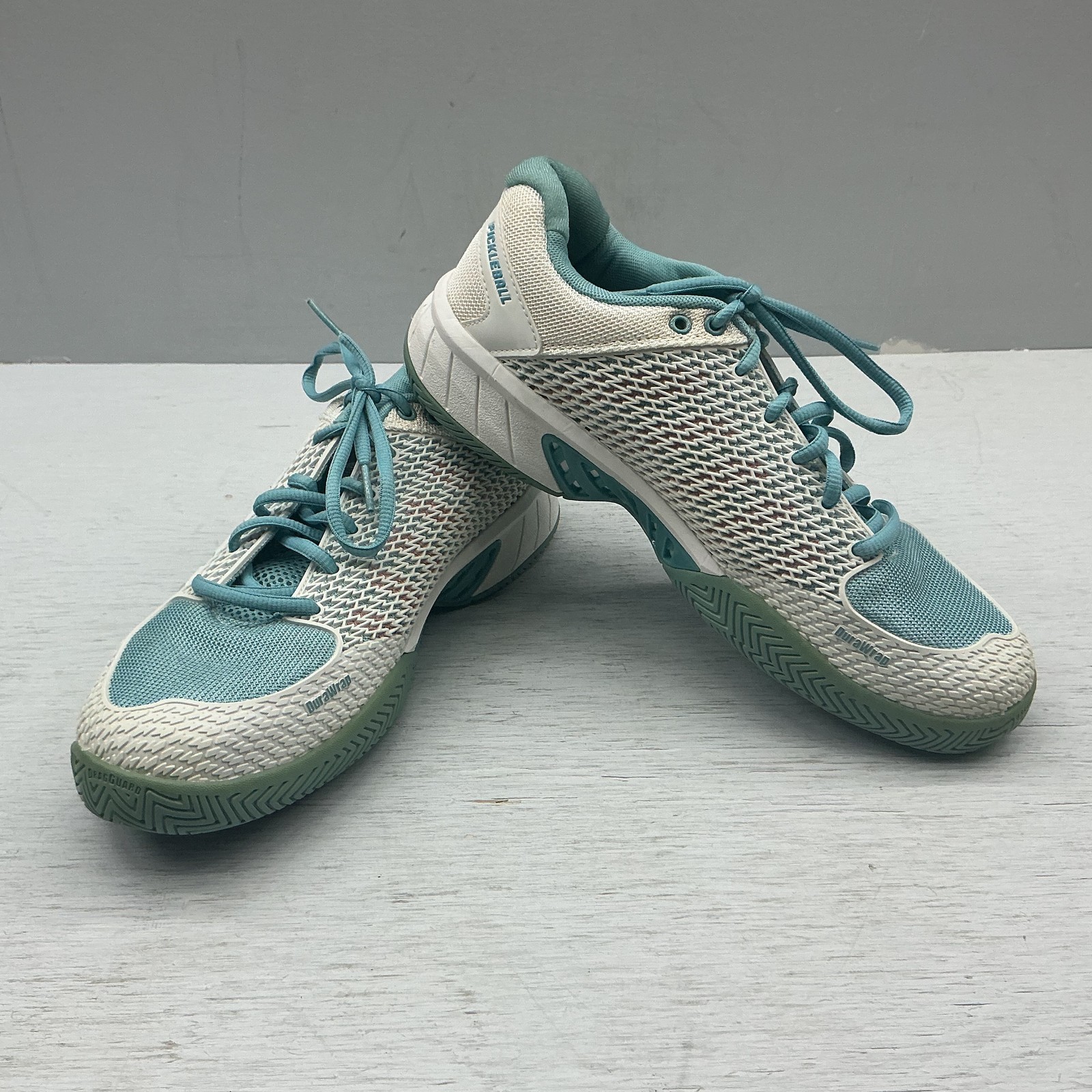 K-Swiss Pickleball Shoes Womens Size 9.5 Green Mesh Court Athletic Sneakers