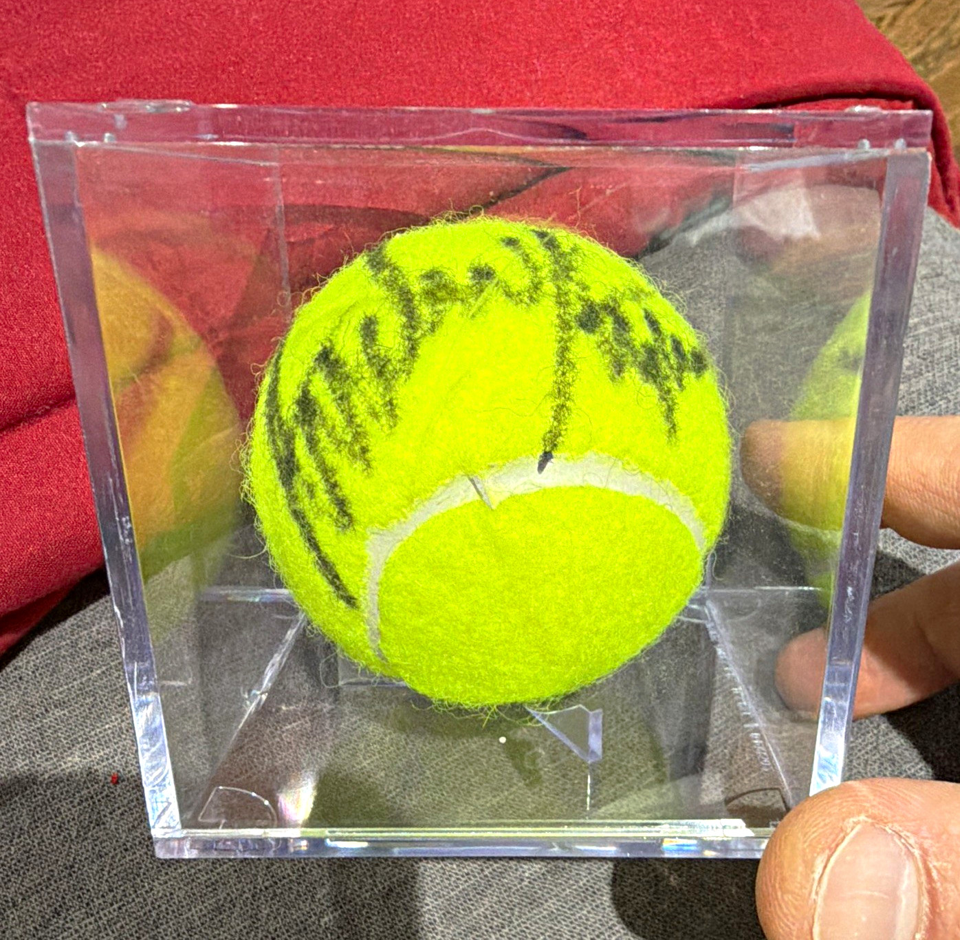 Signed Andre Agassi tennis ball Signed Andre Agassi tennis ball