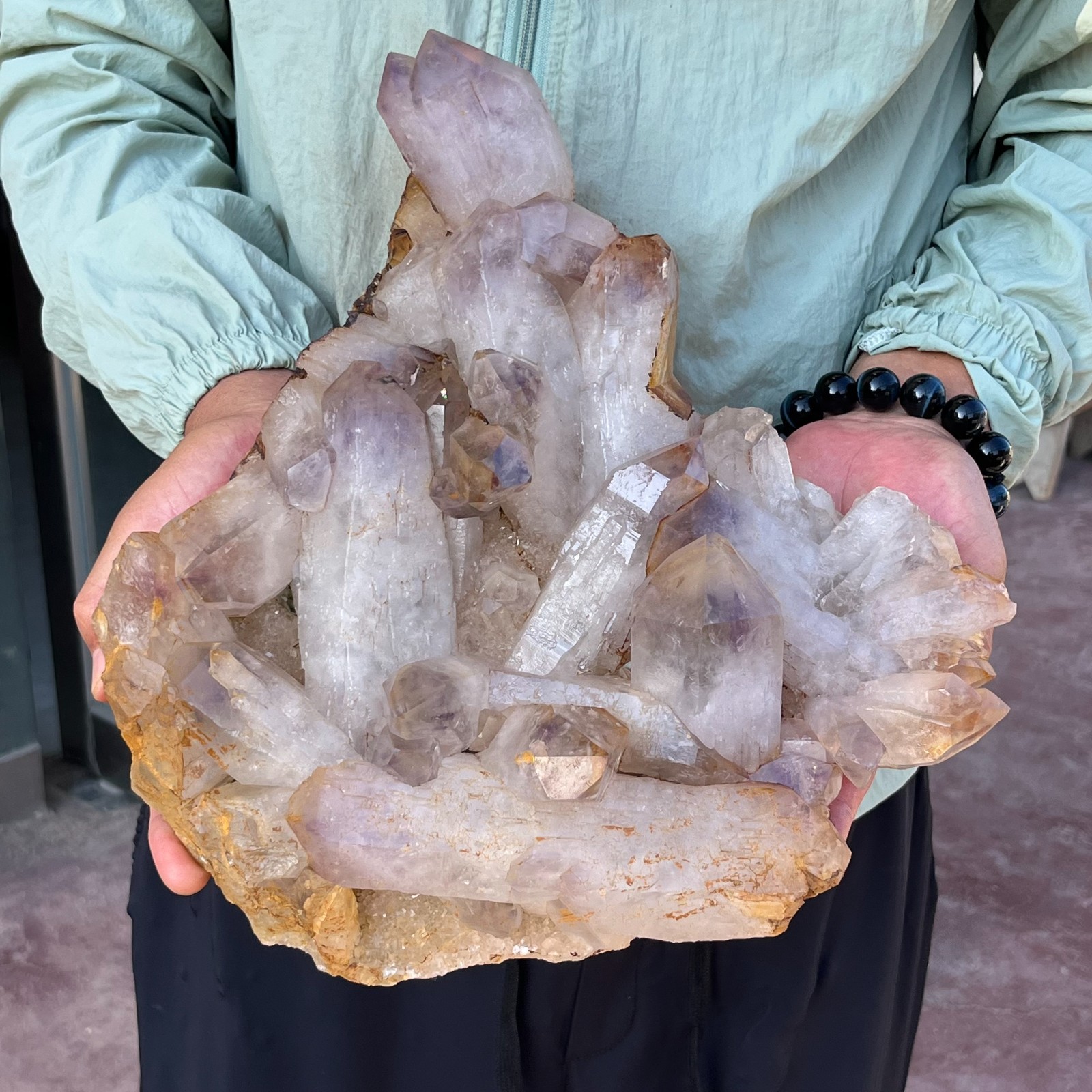 8.29LB Large Natural Amethyst Cluster Quartz Crystal Mineral Specimen Healing