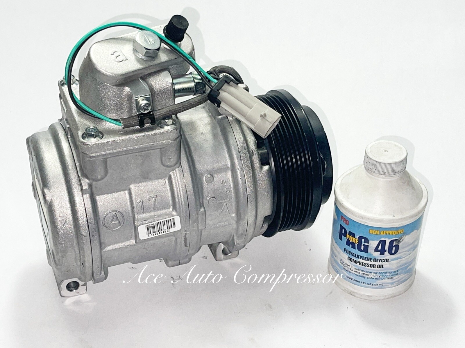 1990-1992 Chevy Corvette OEM Denso for Corvette ZR-1 A/C Compressor