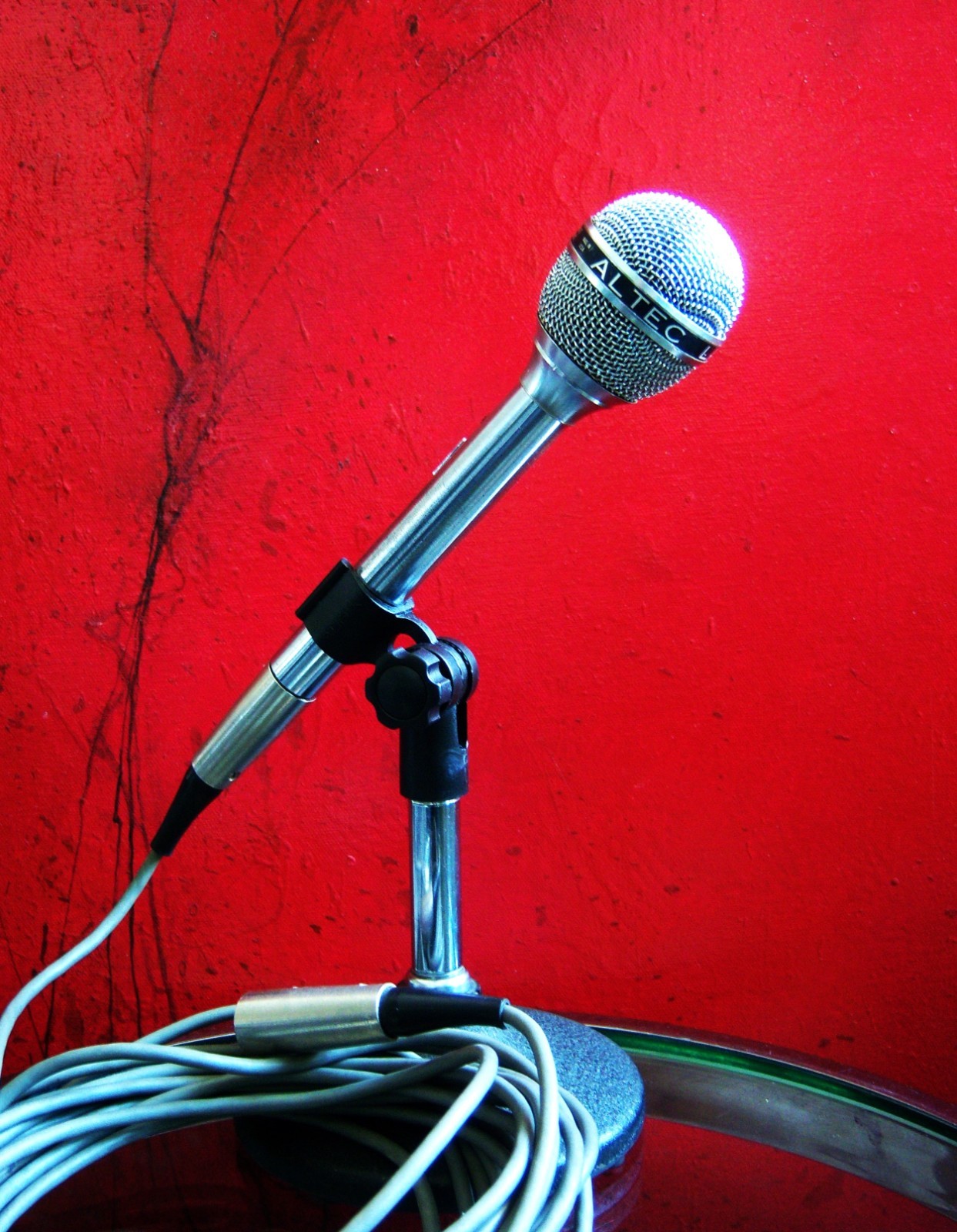 Vintage RARE 1960\'s Altec Lansing 650B / 654A dynamic cardioid microphone # 2
