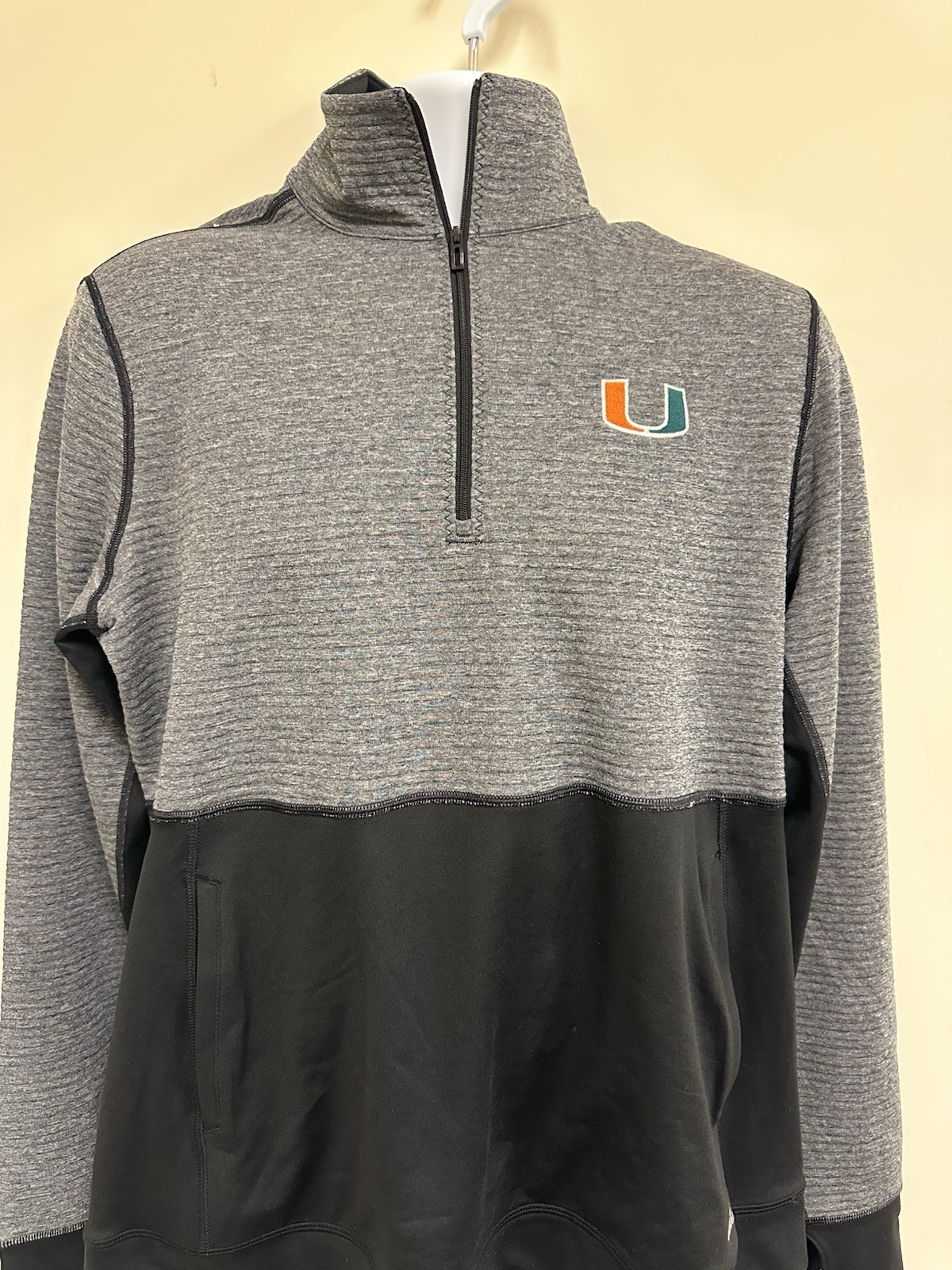 Miami Hurricanes Quarter Zip Pullover Jacket Without Tags Size Xl Miami Hurricanes Quarter Zip Pullover Jacket Without Tags Size Xl