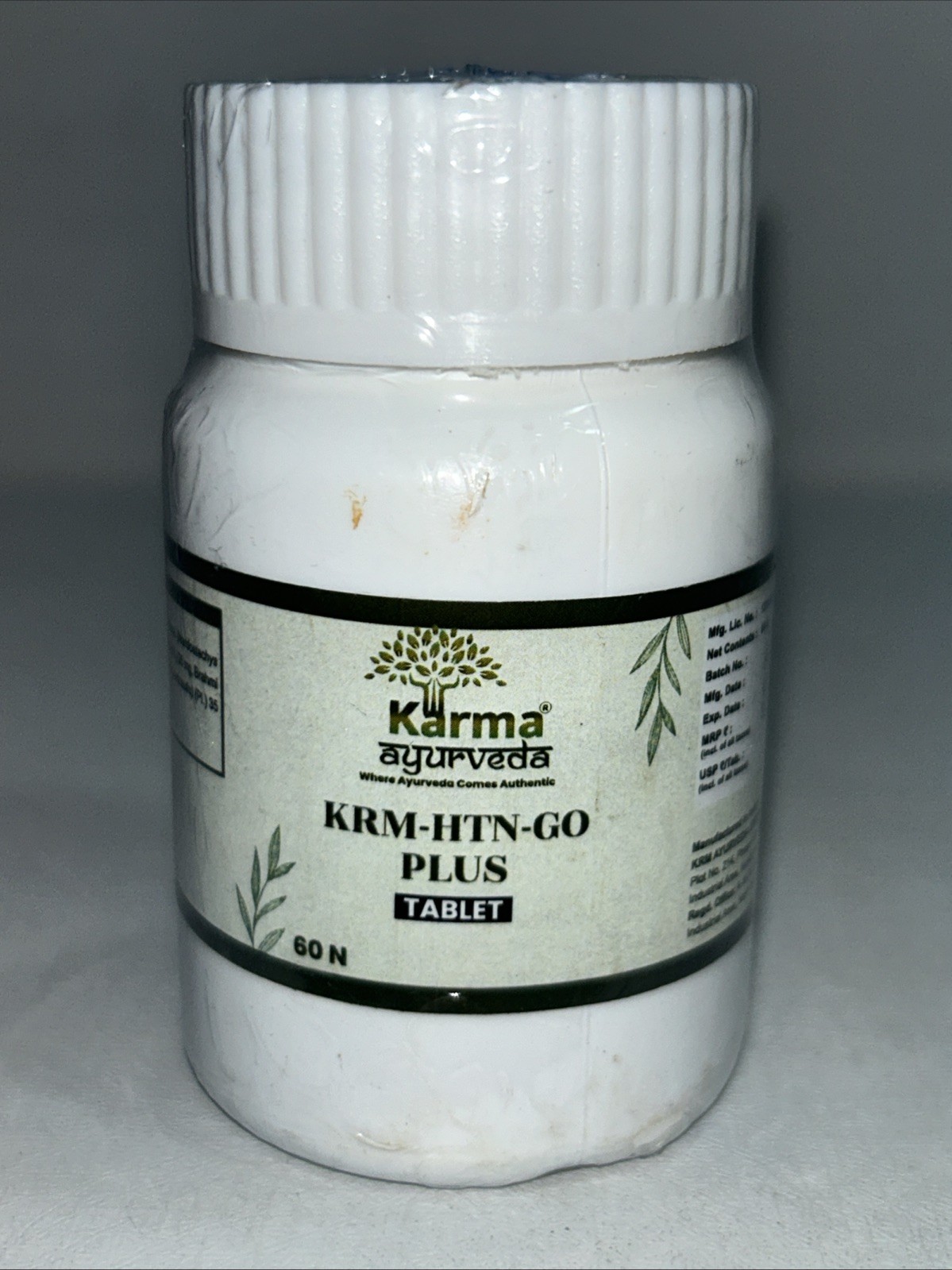 Sealed Karma KRM-HTN-GO Plus Supplement 60N Sealed Karma KRM-HTN-GO Plus Supplement 60N