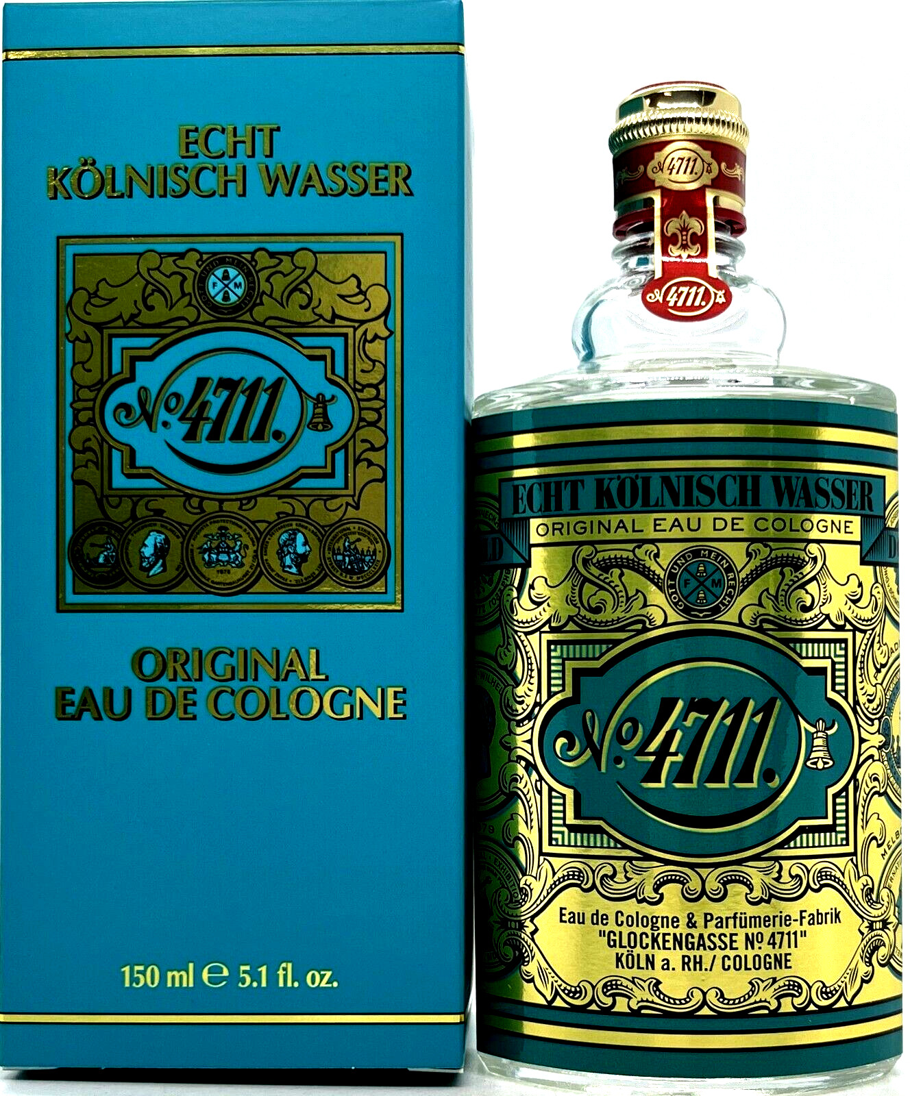 ECHT KOLNISCH WASSER No 4711 ORIGINAL EAU DE COLOGNE SPLASH 5.1 Oz / 150 ml NEW 