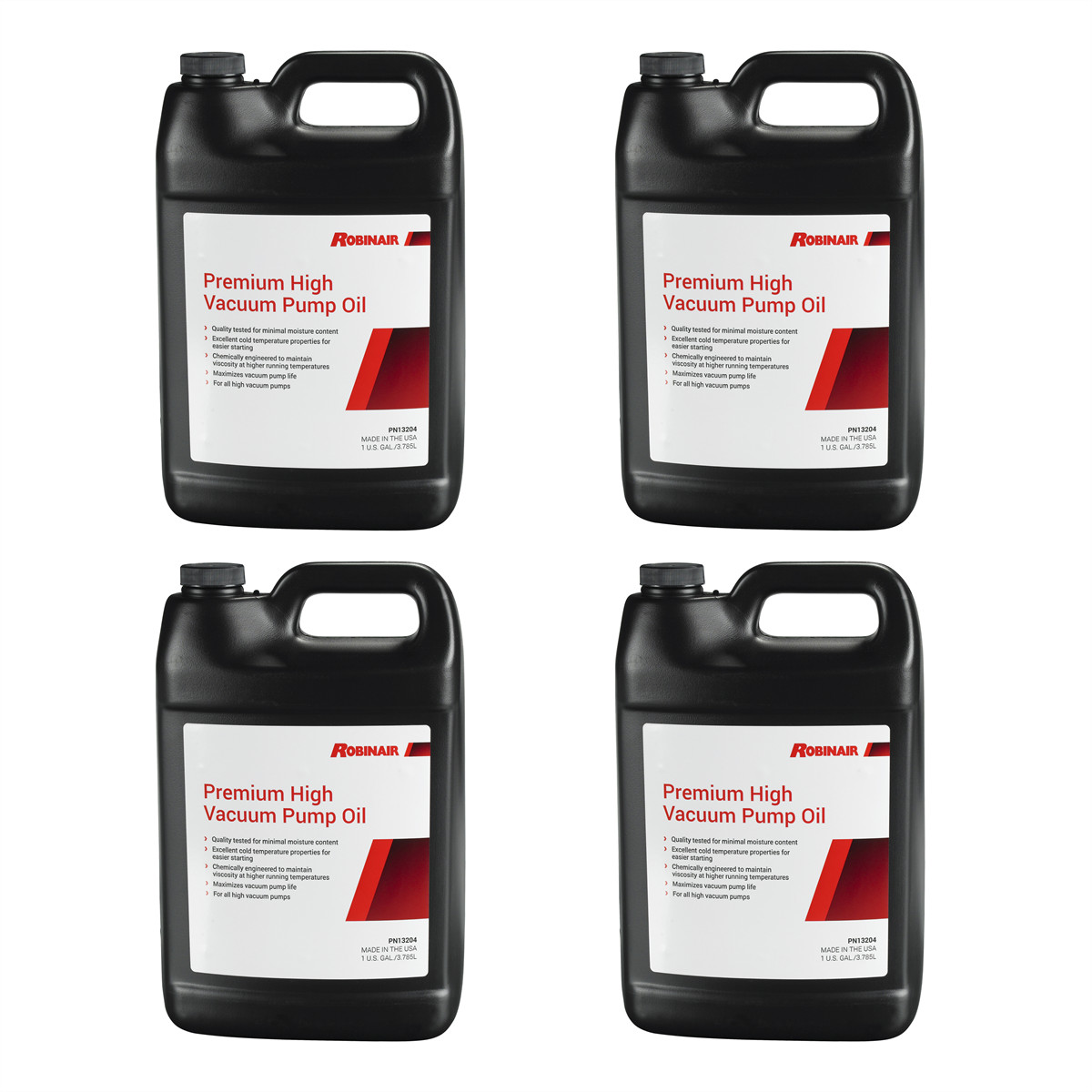 Robinair Premium High Vacuum Pump Oil, Gallon Bottle (case of 4 bottles) 13204 Robinair Premium High Vacuum Pump Oil, Gallon Bottle (case of 4 bottles) 13204