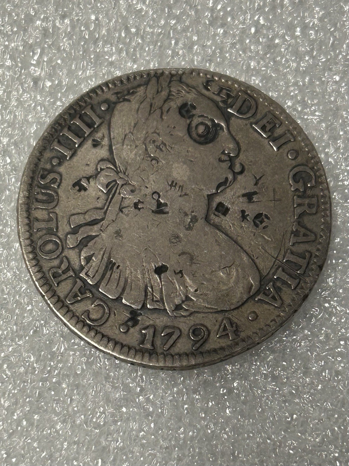1794 Spain 8 Reales Carolus IIII Charles III Silver Coin BX12-3 *NICE OLD COIN* 1794 Spain 8 Reales Carolus IIII Charles III Silver Coin BX12-3 *NICE OLD COIN*