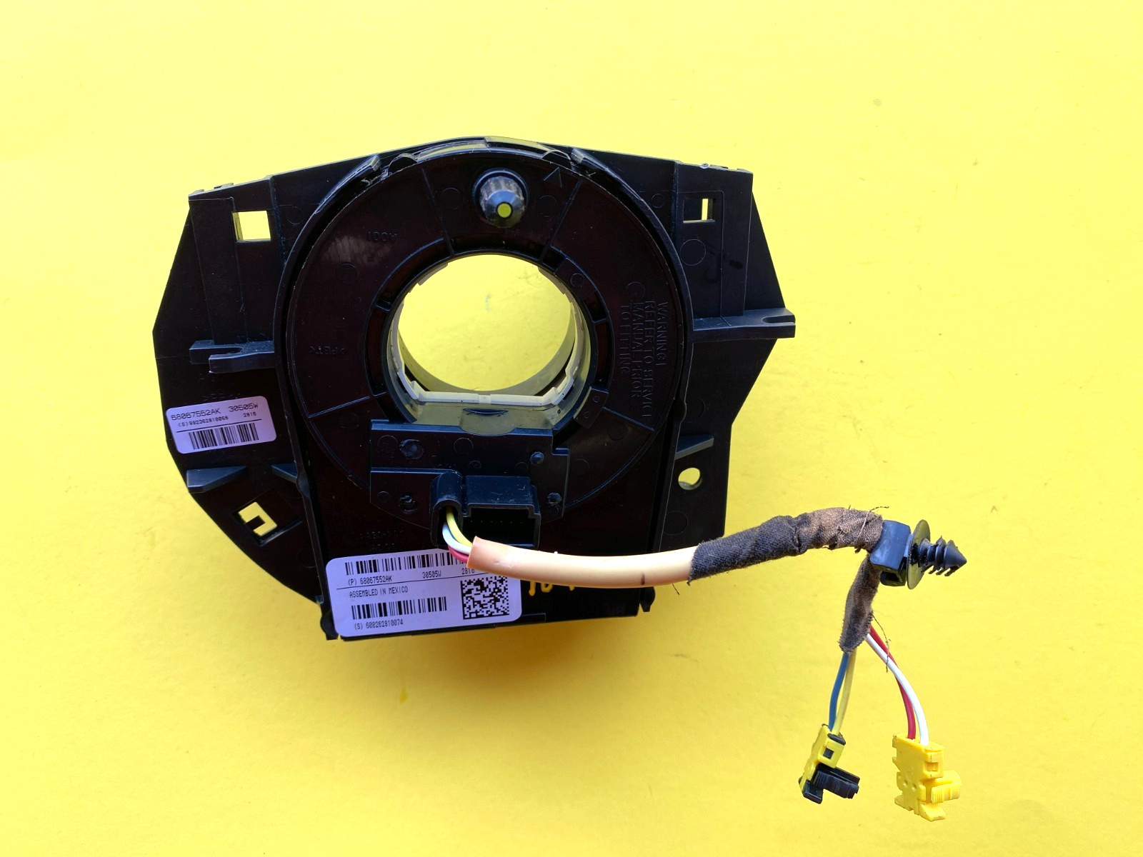 2011-20 DODGE JOURNEY STEERING WHEEL CLOCK SPRING W/ ANGLE SENSOR OEM 68067552AK