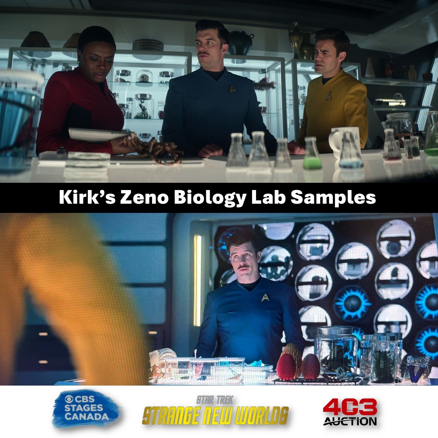 Star Trek Strange New Worlds 🖖 Screen-Matched ⭐➡️ONE⬅️ Kirk Zeno Biology Sample