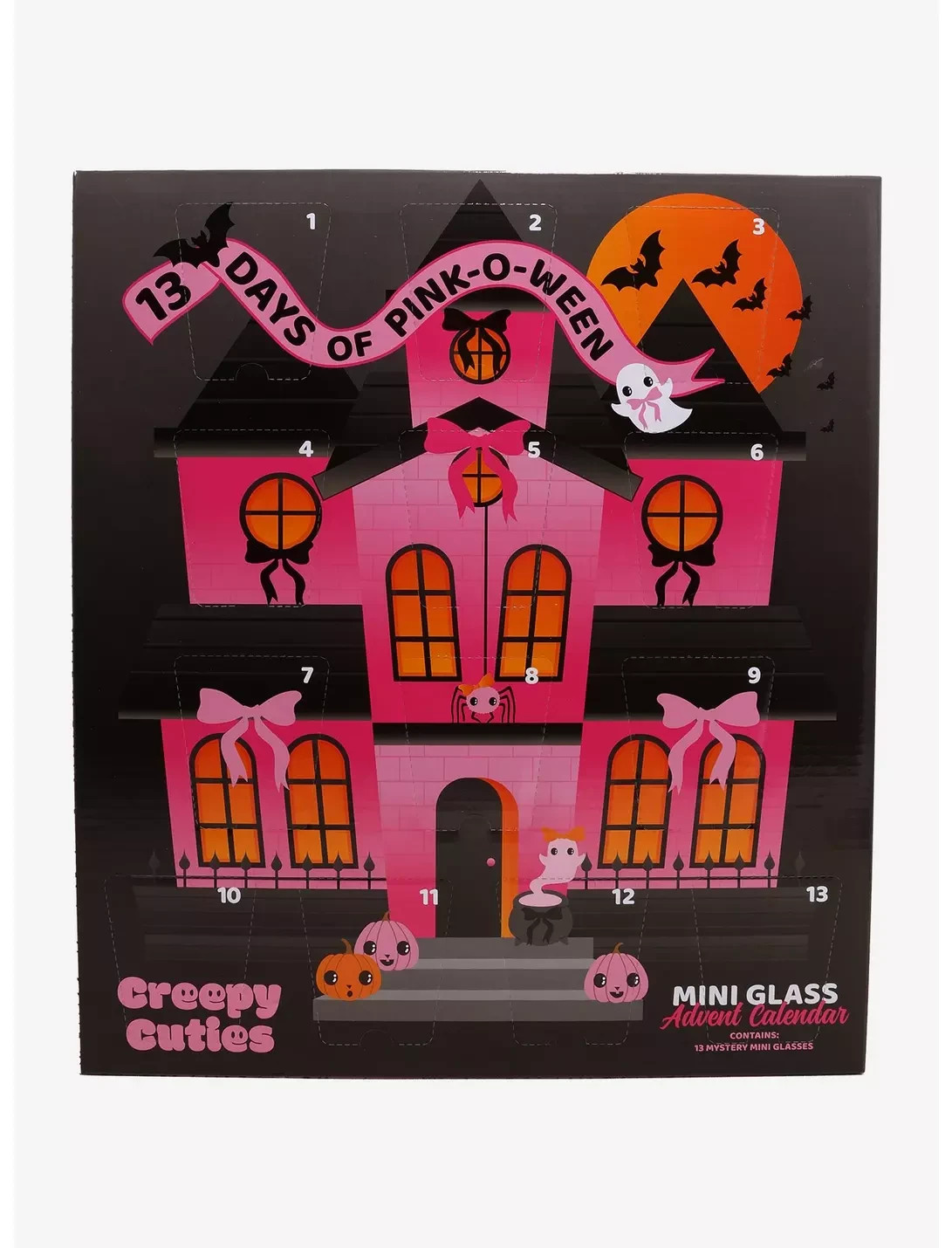 Creepy Cuties Pink-O-Ween 13-Day Mini Glass Advent Calendar New