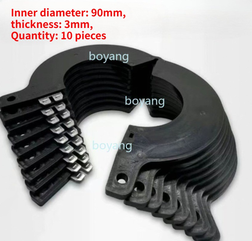 10pc Bucket Pin Shim Kit 90mm for Excavator Skid Steer 3mm Thickness Detachable