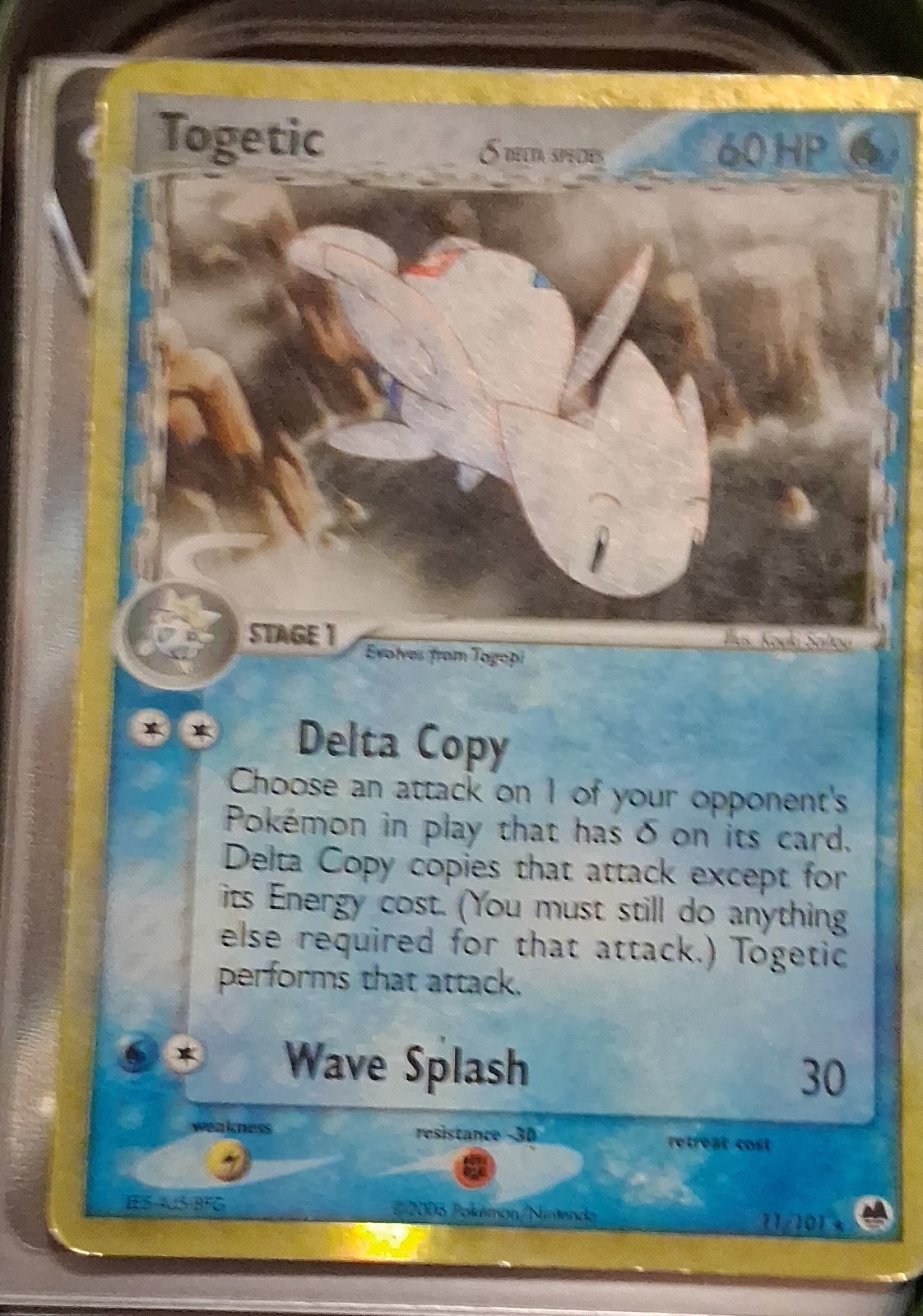 Togetic (Delta Species) 11/101 EX Dragon Frontiers Holo Togetic (Delta Species) 11/101 EX Dragon Frontiers Holo