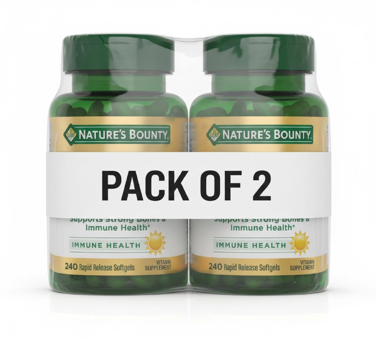 Nature's Bounty Vitamin D3 2000IU Immune Support Softgels 480 Count