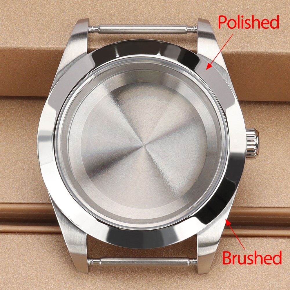 FEIYASHI Steel Bevel Edge Aviator Watch Case 36/39mm For Seiko NH35 Miyota 8215