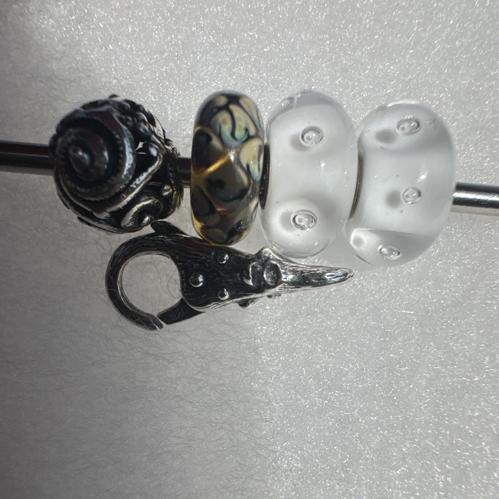 Authentic trollbeads nature themed 5 pc lot. Includes tree troll lock, retired Authentic trollbeads nature themed 5 pc lot. Includes tree troll lock, retired