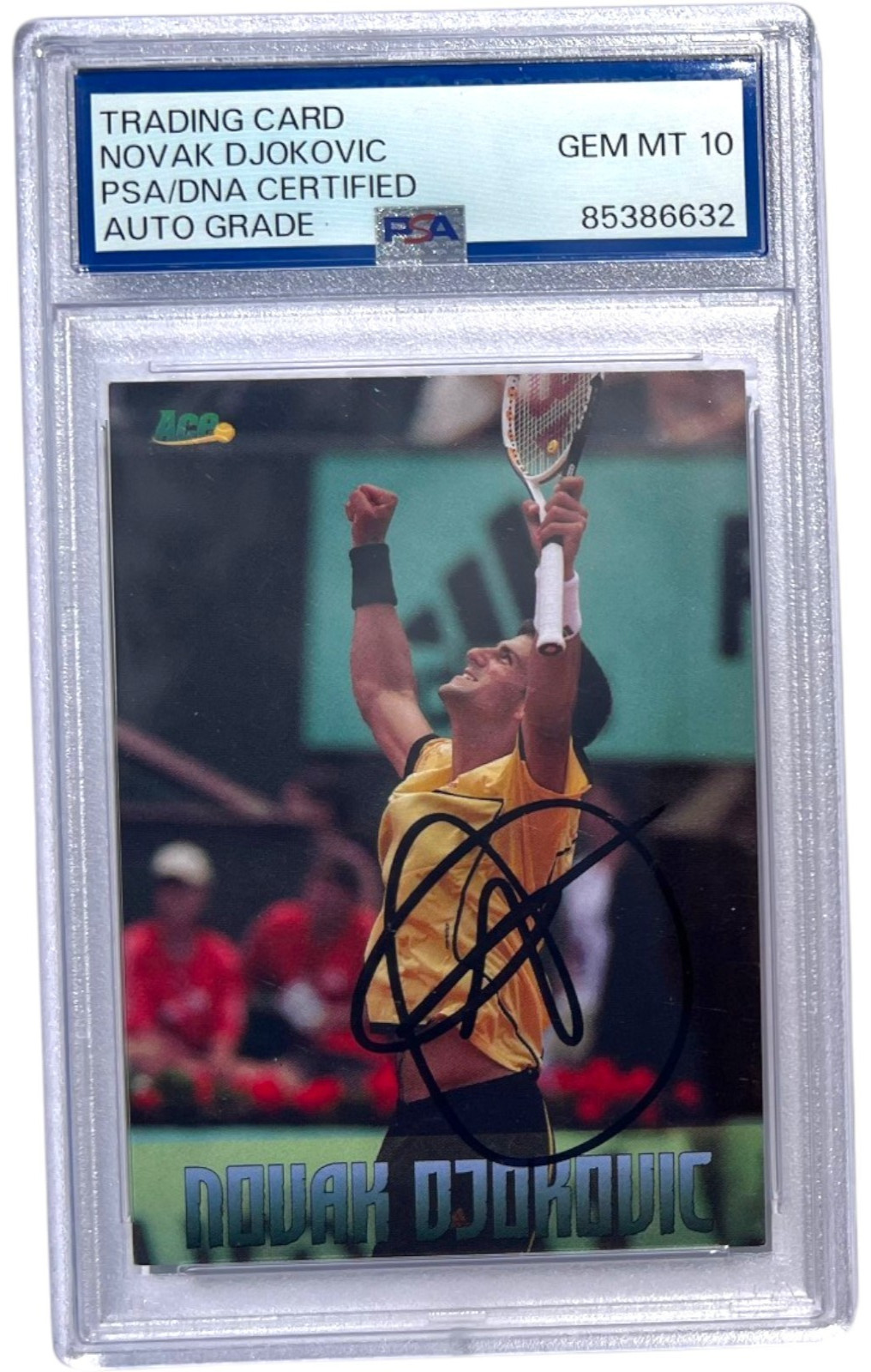 Novak Djokovic Signed 2007 Ace Authentic Promo Rookie Tennis Card RC Psa Auto 10 Novak Djokovic Signed 2007 Ace Authentic Promo Rookie Tennis Card RC Psa Auto 10