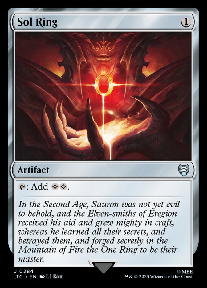 Sol Ring 284 NM Tales of Middle-earth Commander MTG