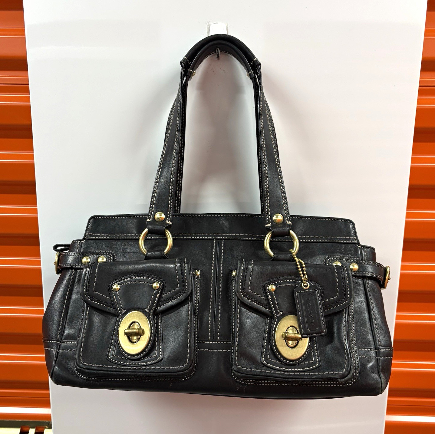 Coach Legacy 65th Anniversary Leather Turnlock Satchel Shoulder Bag Coach Legacy 65th Anniversary Leather Turnlock Satchel Shoulder Bag