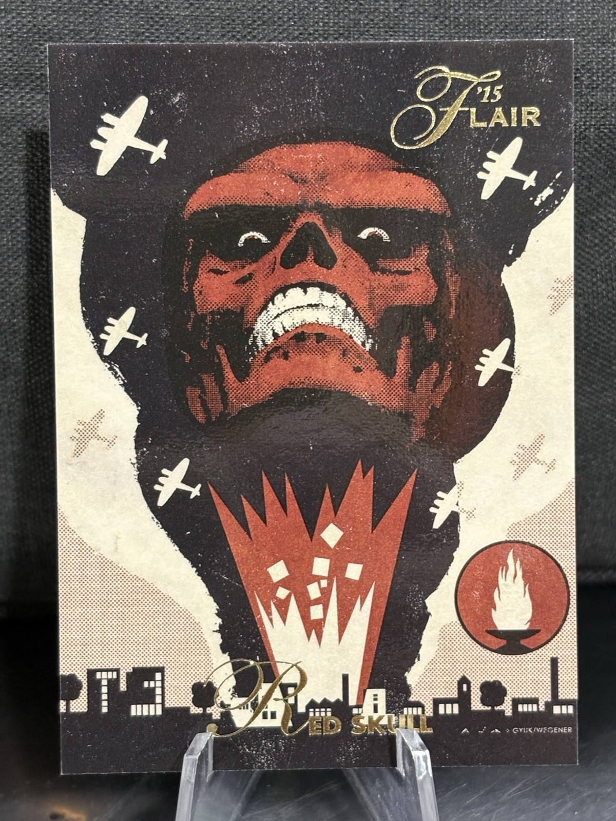 2015 Marvel Fleer Retro 1994 Flair Origins Marvel Red Skull #18 2015 Marvel Fleer Retro 1994 Flair Origins Marvel Red Skull #18