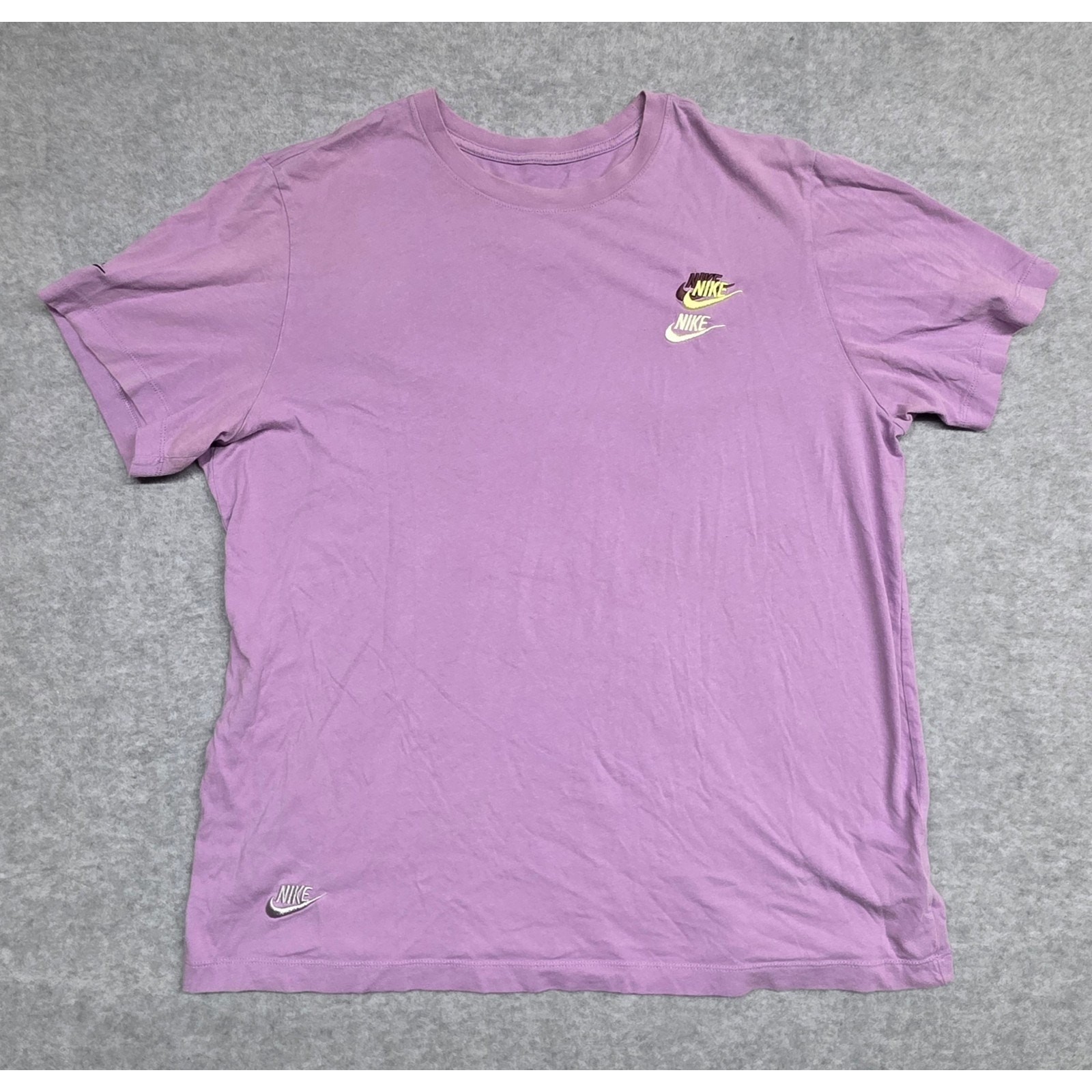 Nike The Nike Tee Men\'s XL Purple 6 Swoosh Logo Cotton T-Shirt