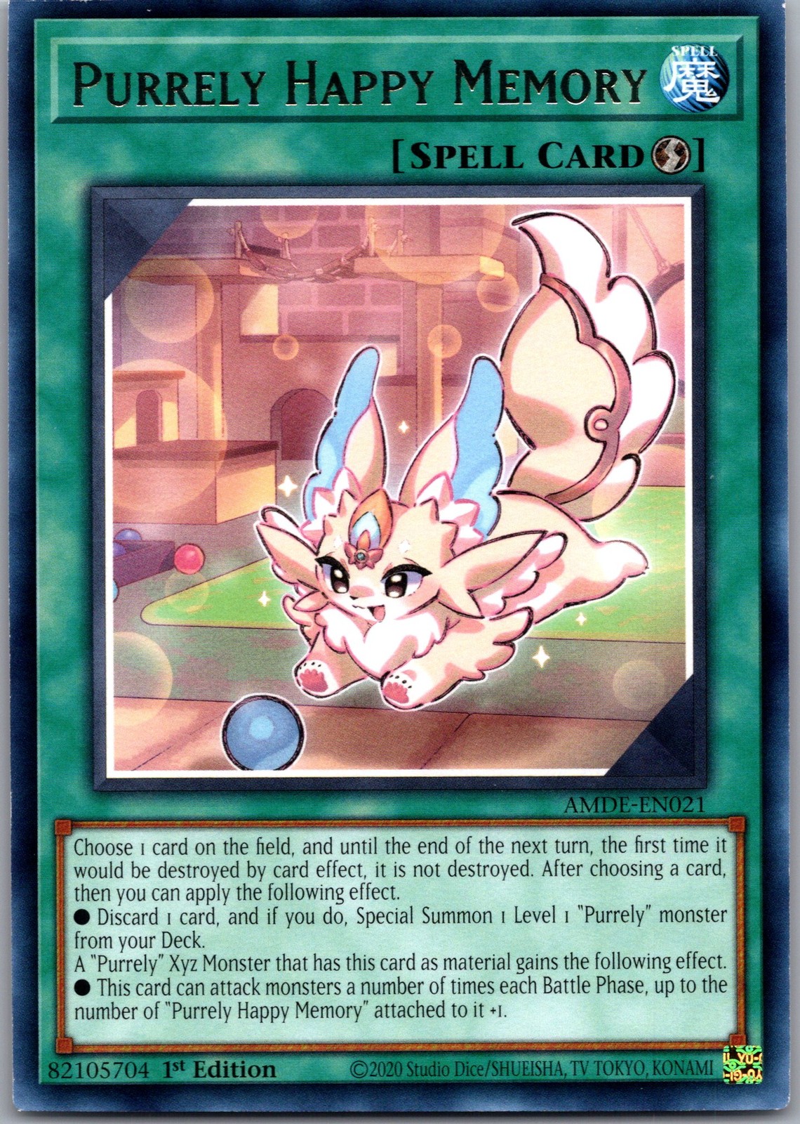 Purrely Happy Memory Rare Amazing Defenders AMDE-EN021 NM Purrely Happy Memory Rare Amazing Defenders AMDE-EN021 NM
