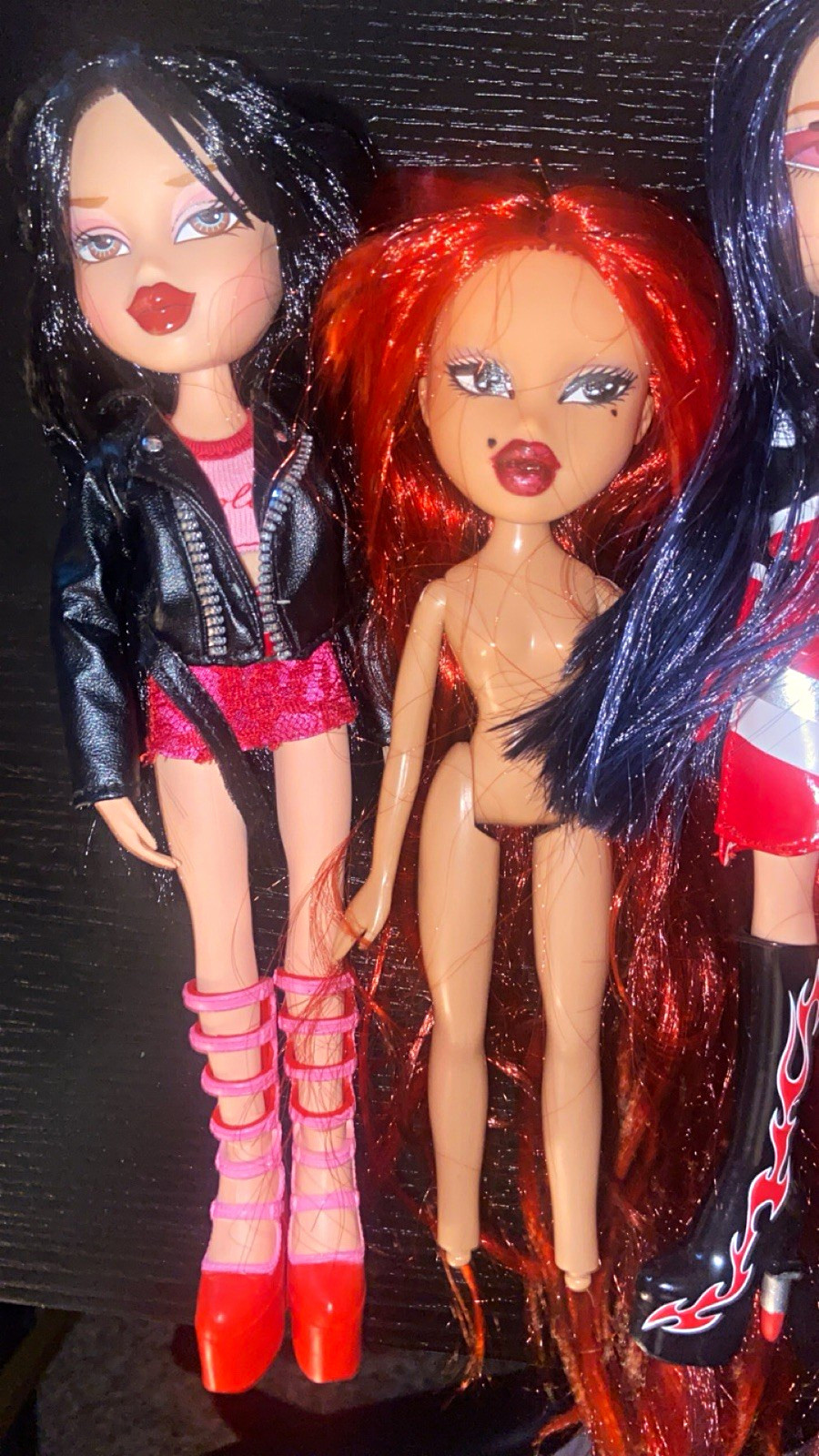 Bratz Fashion Doll Lot of 3 w/ Outfits 1 custom