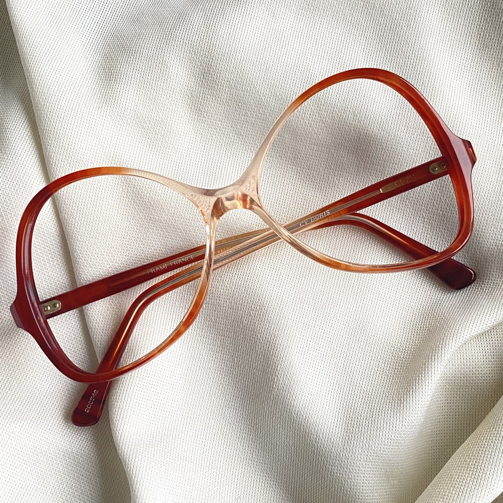 Vintage Red FRENCH Glasses Frames Eyeglasses 52 18 NOS Vintage Red FRENCH Glasses Frames Eyeglasses 52 18 NOS