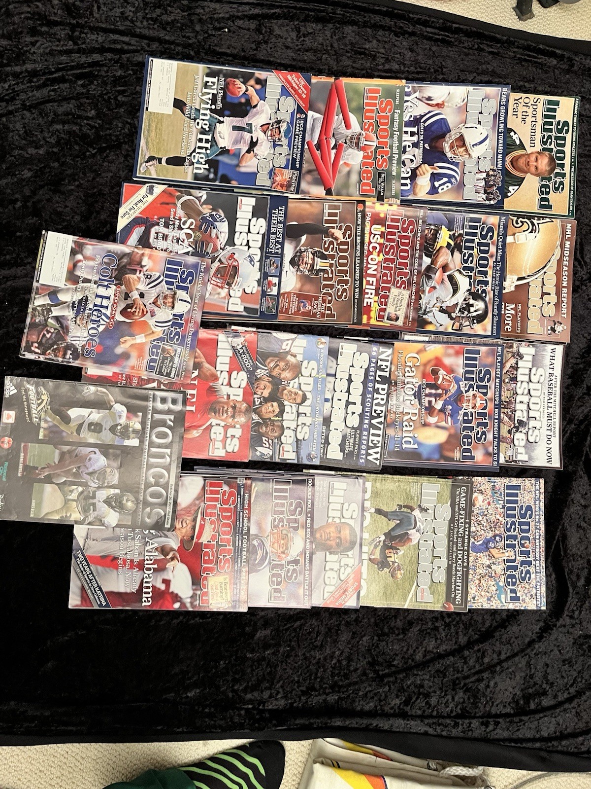 Sports Illustrated Lot of 21 Magazines 2007 NFL Brady Manning Favre Football