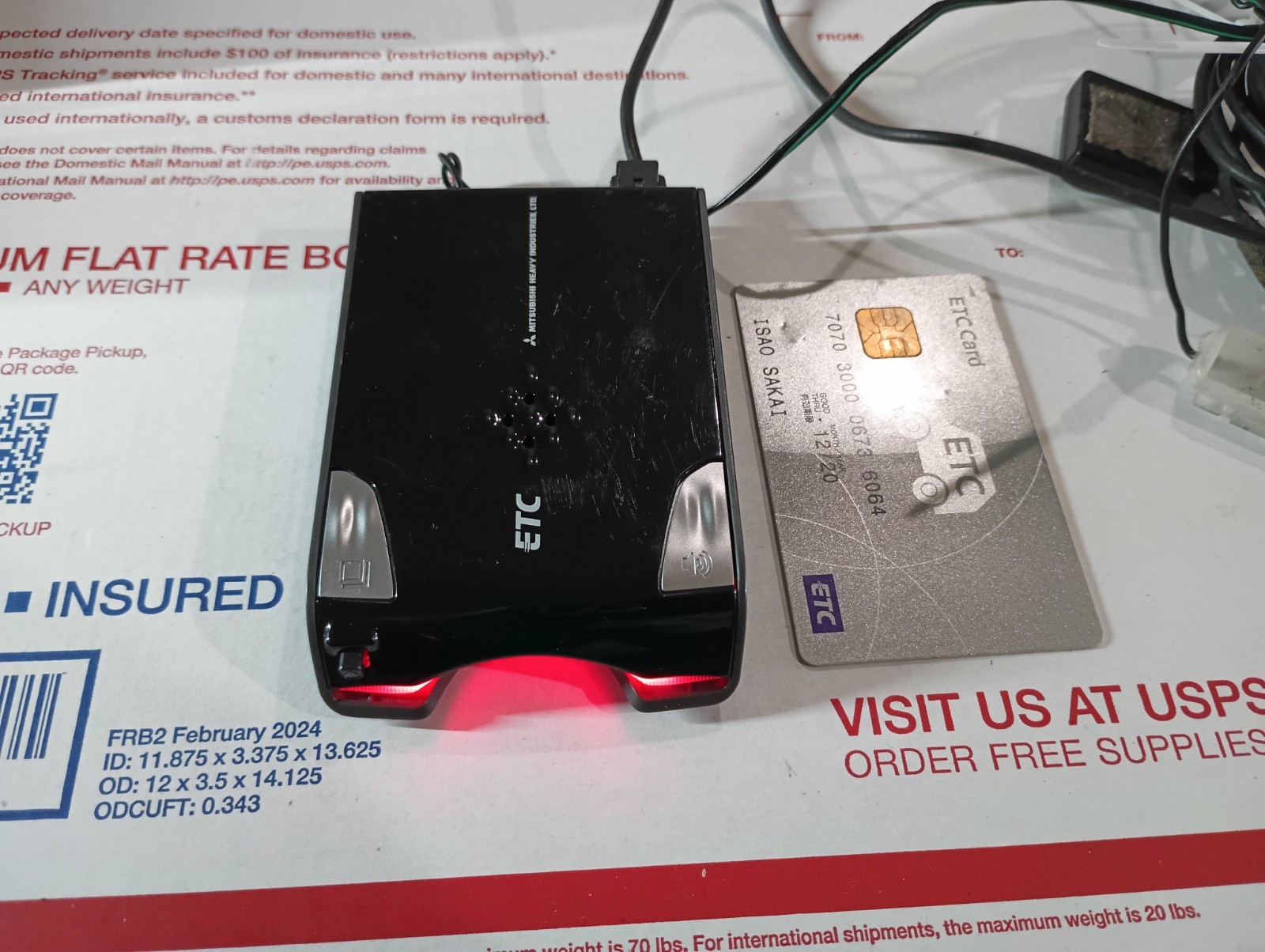 JDM Mitsubishi ETC Reader w/ RARE ETC CARD US ITEM *Tested Working