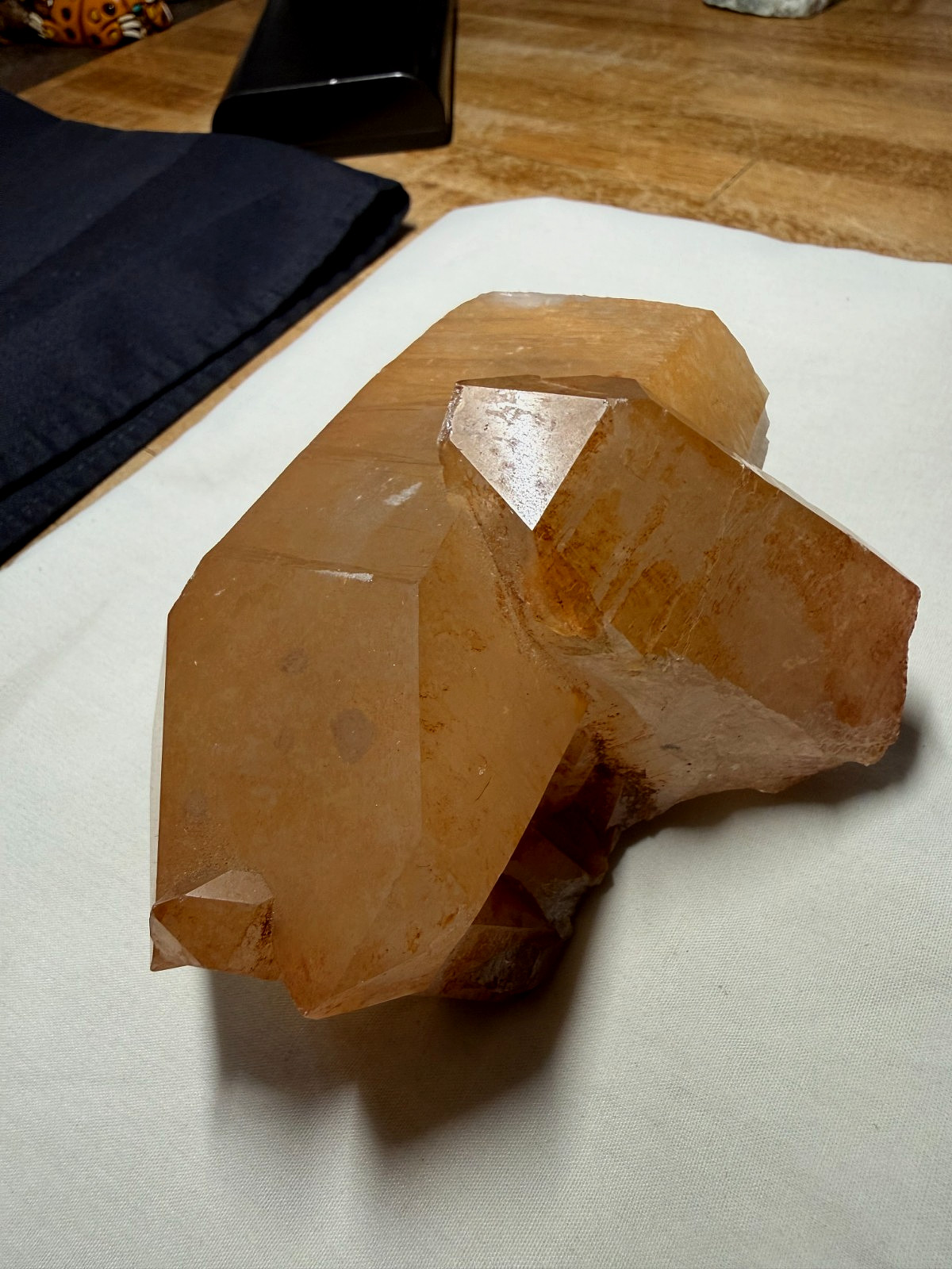Rare Tangerine Madagascar Quartz Crystal Cluster Multi Point Specimen 000 Rare Tangerine Madagascar Quartz Crystal Cluster Multi Point Specimen 000