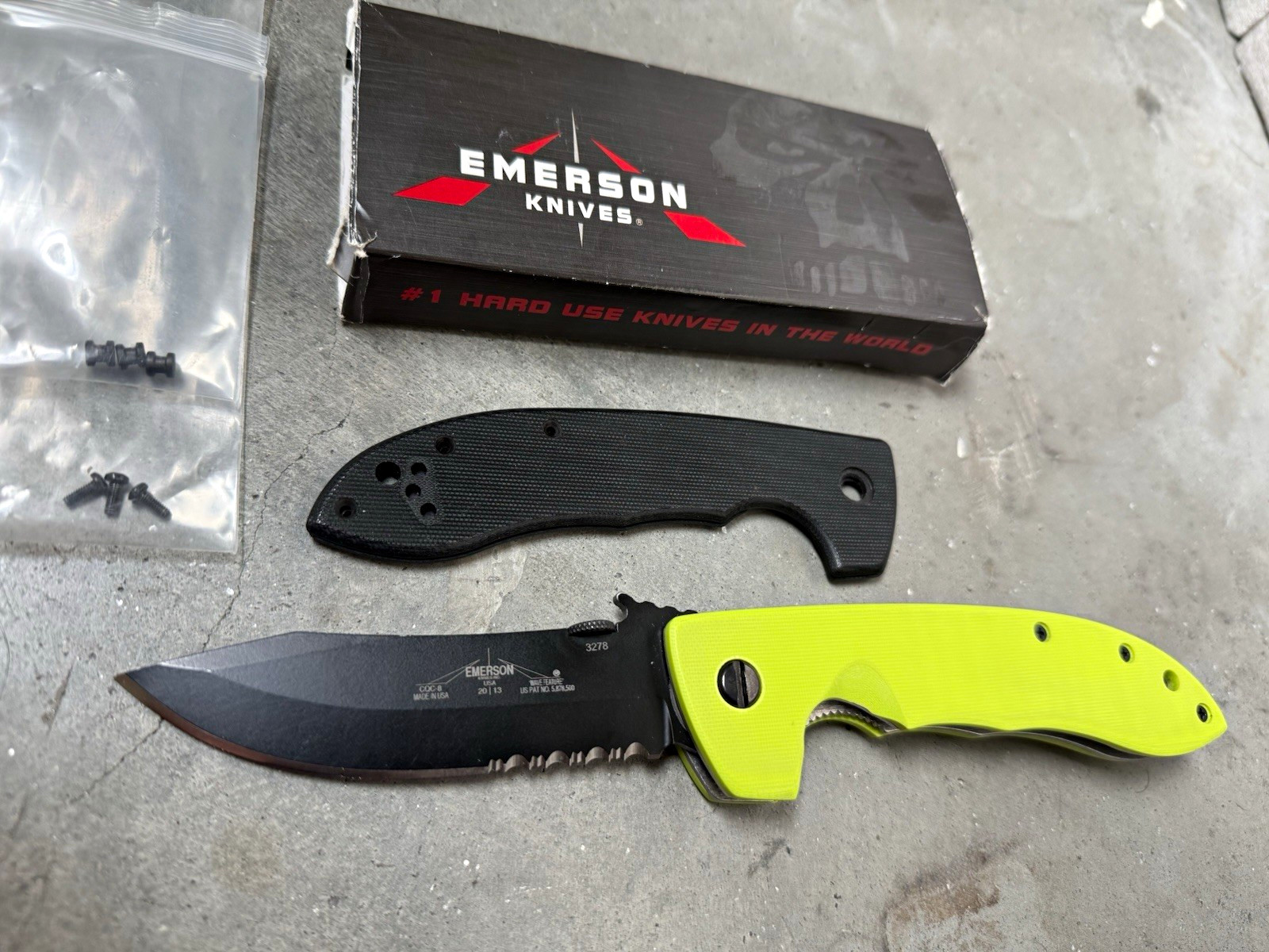 2013 Emerson CQC-8 G10 Green/Black Combo Edge Liner Lock Knife w/ Box 2013 Emerson CQC-8 G10 Green/Black Combo Edge Liner Lock Knife w/ Box