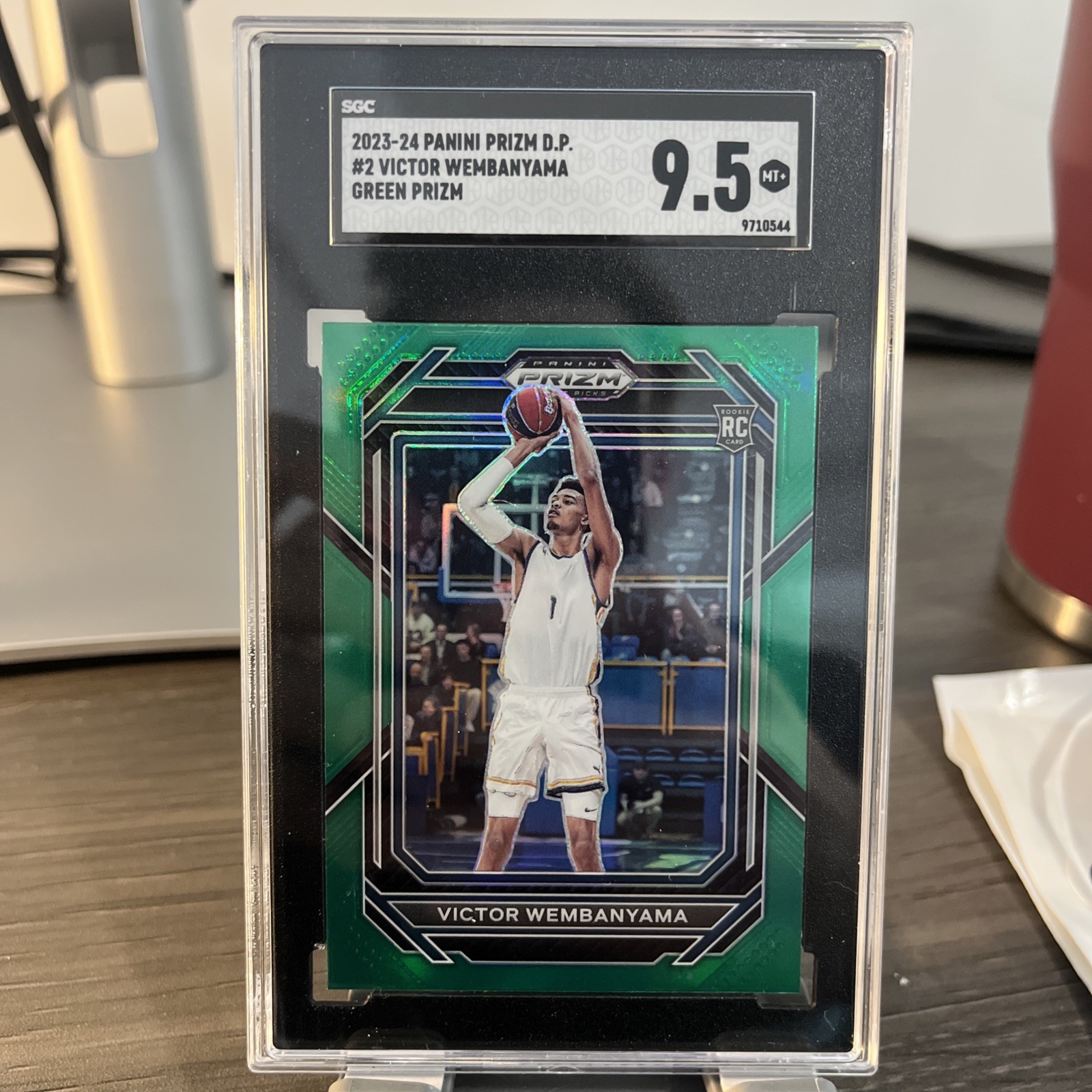 2023-24 Panini Prizm Draft Picks - Victor Wembanyama #2 Green Prizm RC SGC 9.5 2023-24 Panini Prizm Draft Picks - Victor Wembanyama #2 Green Prizm RC SGC 9.5