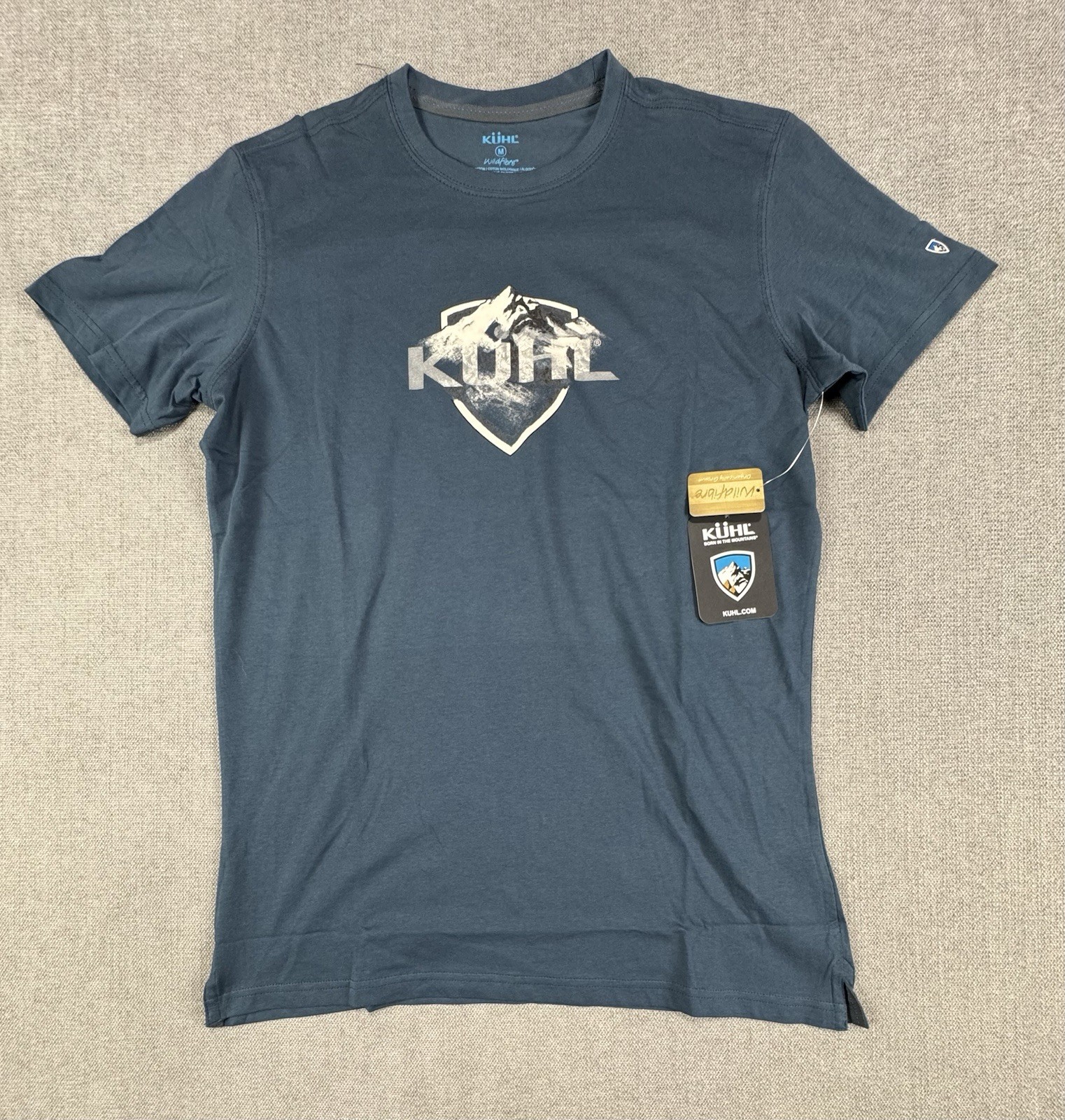Kuhl Shirt Men Medium Cotton Blue Hiking Trek Mountain New Kuhl Shirt Men Medium Cotton Blue Hiking Trek Mountain New