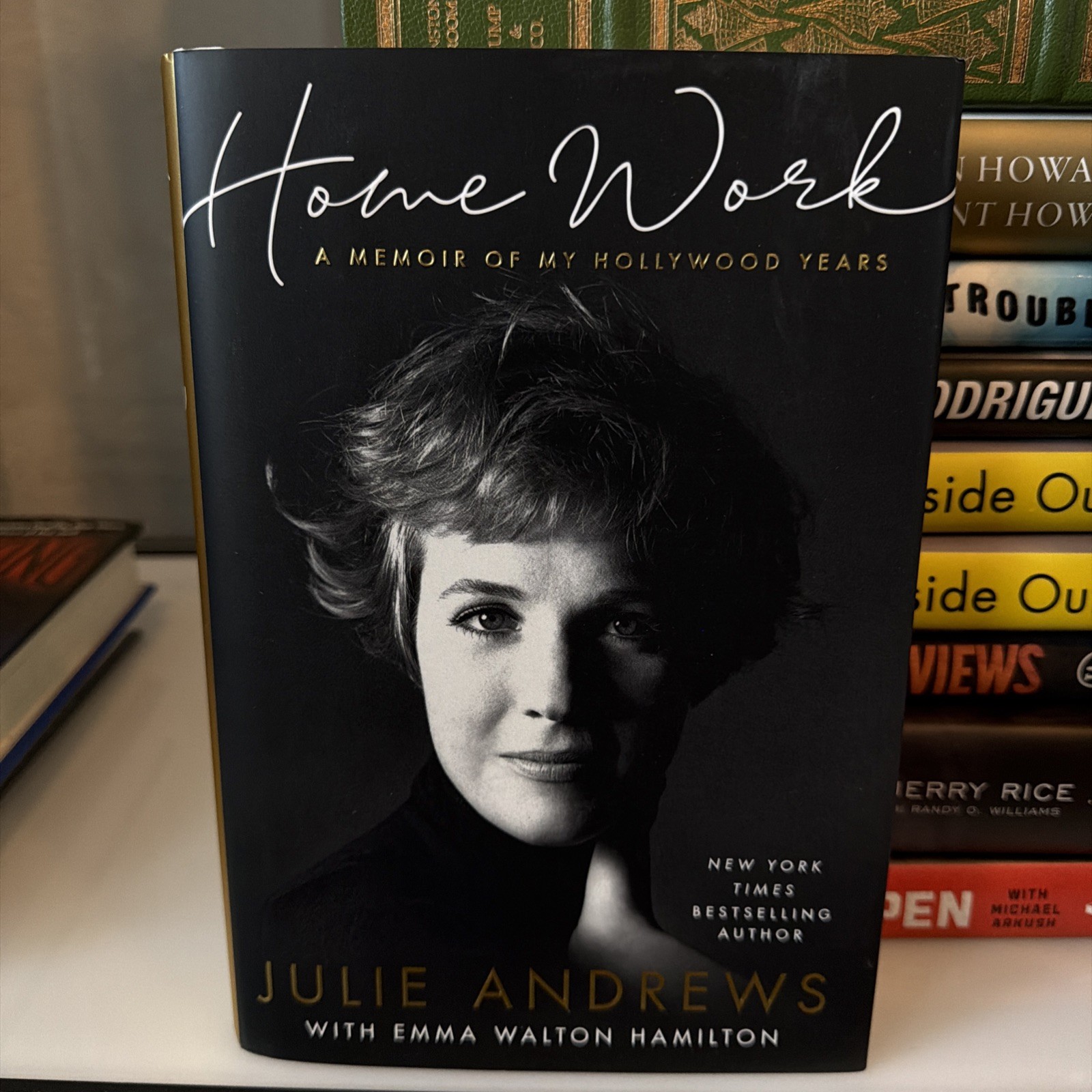 Julie Andrews and Emma Walton Hamilton Signed Book Home Work JSA COA Autograph Julie Andrews and Emma Walton Hamilton Signed Book Home Work JSA COA Autograph