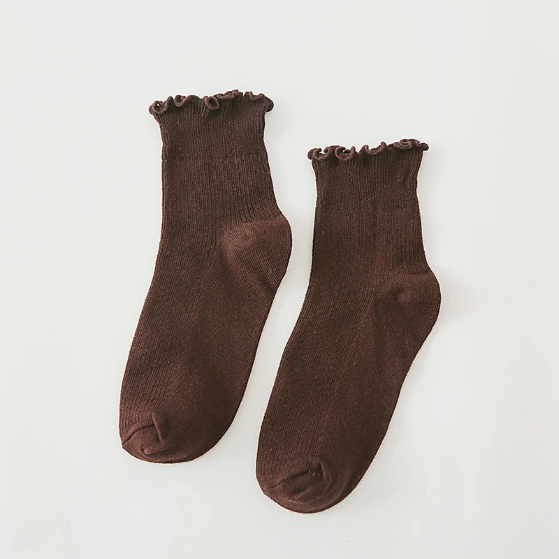 New Color Harajuku Retro Women Lady Cotton Loose Socks Winter in Tube Korean Pur New Color Harajuku Retro Women Lady Cotton Loose Socks Winter in Tube Korean Pur