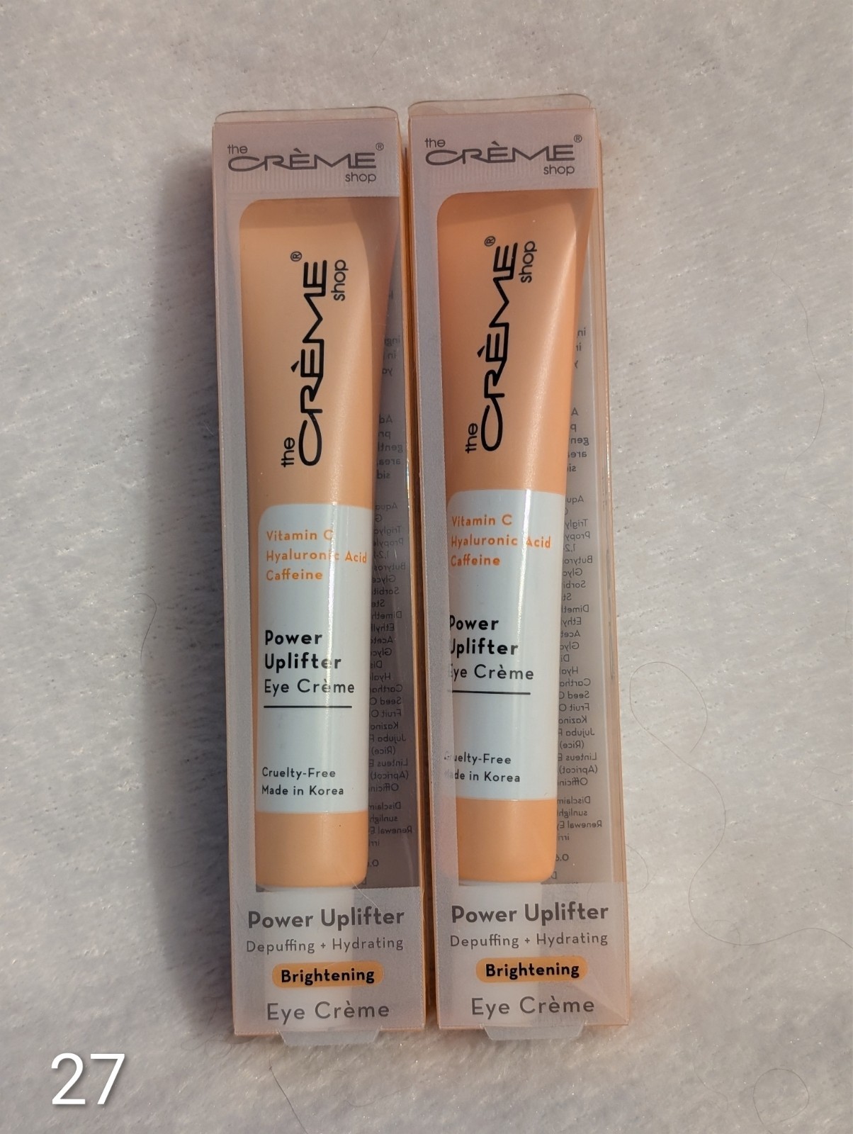 2 -The Crème Shop Power Uplifter Eye Crème Depuffing + Hydrating Brightening NEW 2 -The Crème Shop Power Uplifter Eye Crème Depuffing + Hydrating Brightening NEW