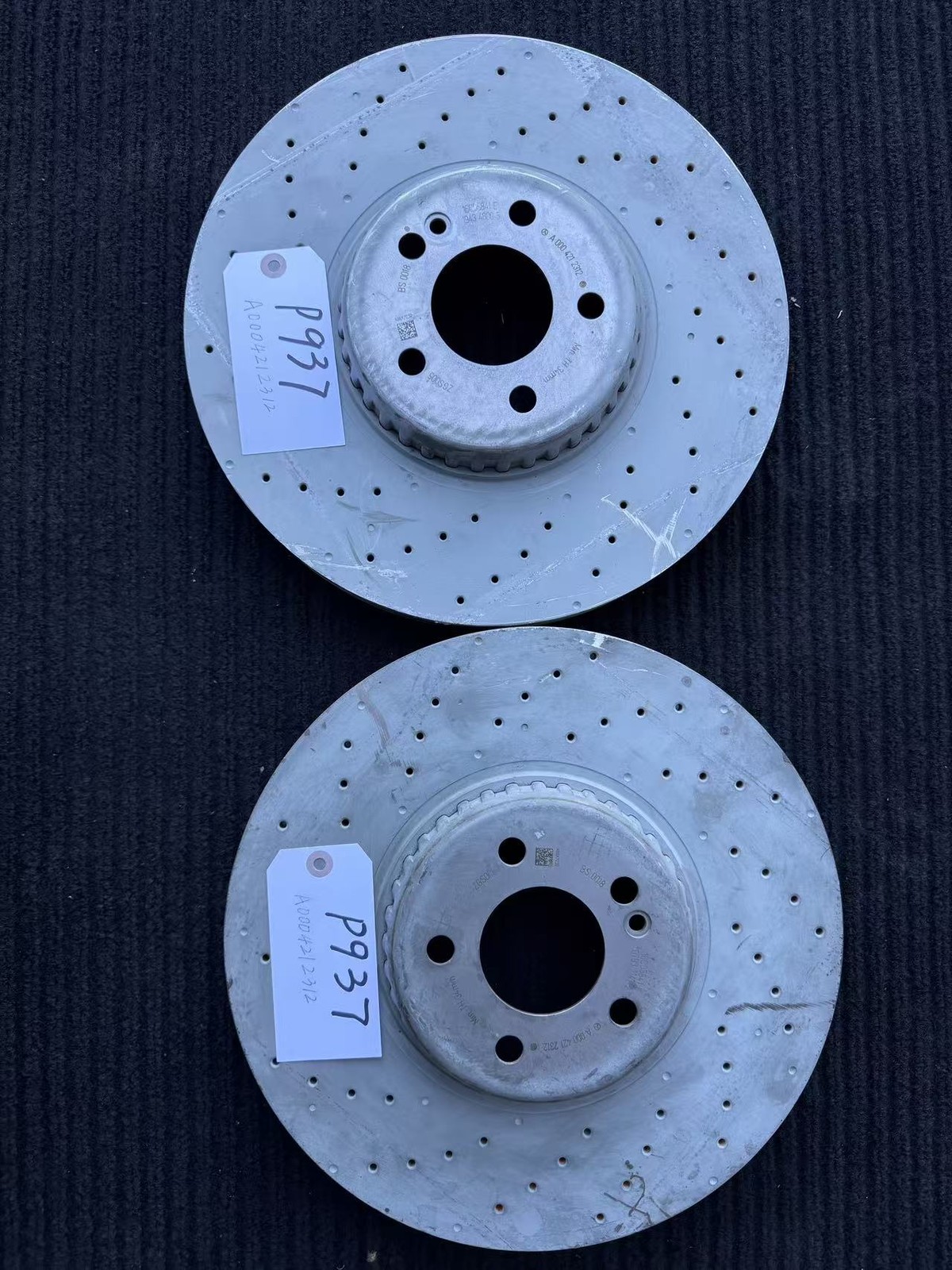 2015-2020 Mercedes C43 AMG Front Brake Disc Rotor OEM A0004212312*2 2015-2020 Mercedes C43 AMG Front Brake Disc Rotor OEM A0004212312*2