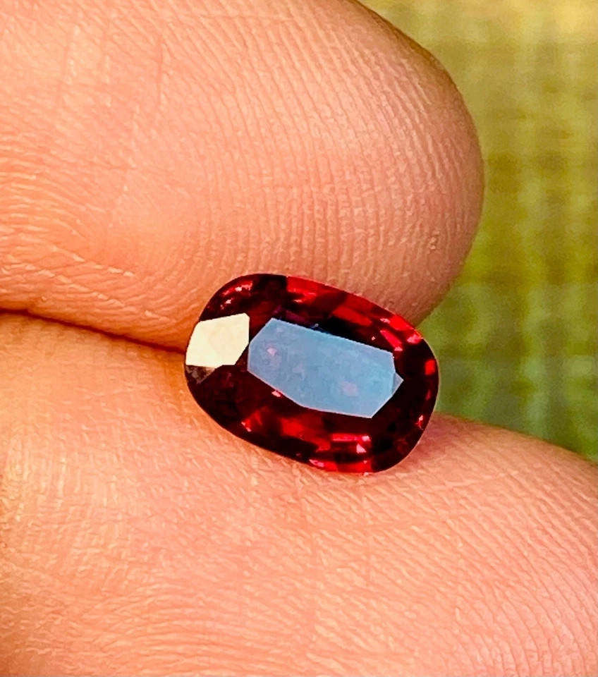 Pigeon Blood Red Ruby 14 Ct Beautiful Genuine Cushion CertifiedLoose Gemstone `