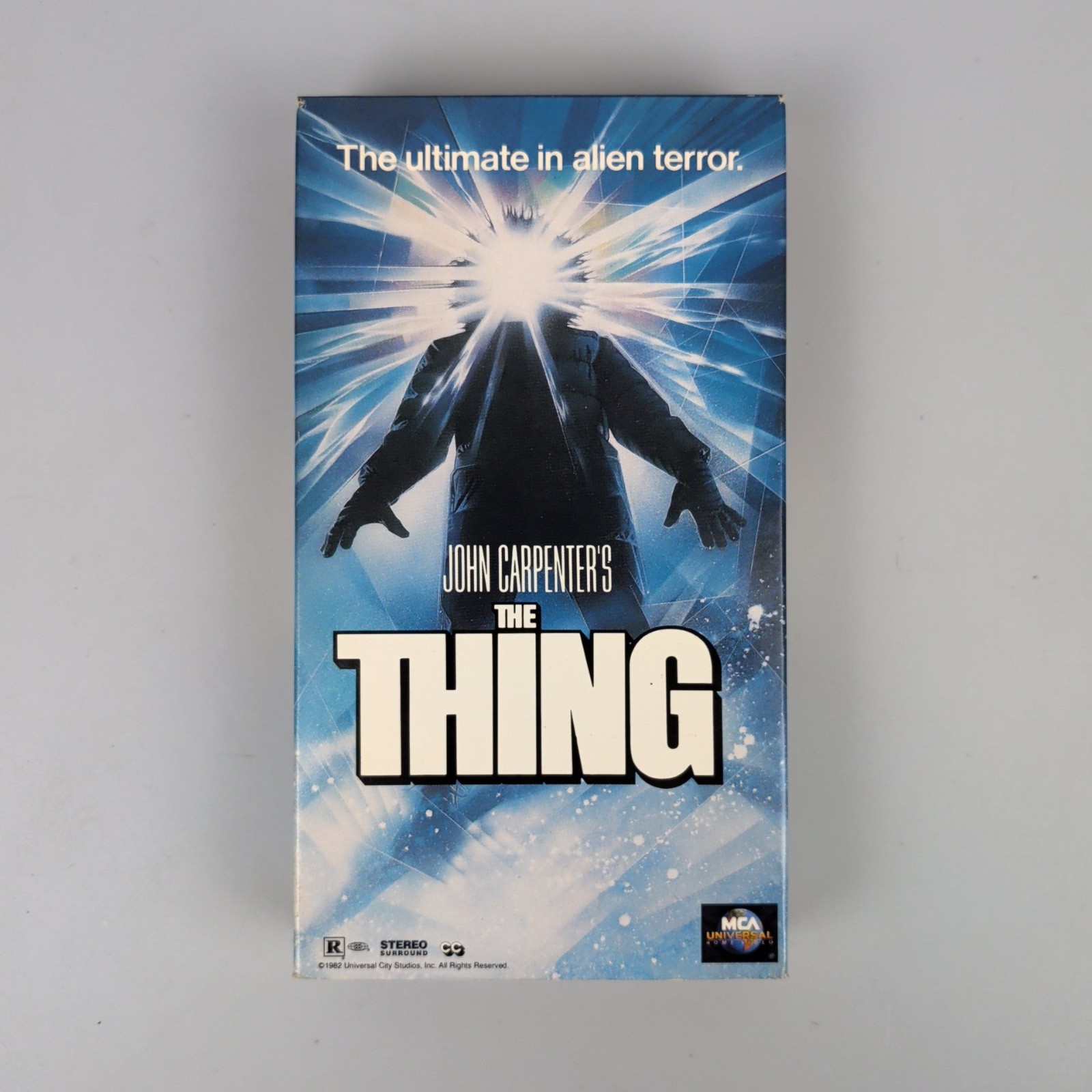 The Thing VHS 1982 John Carpenter MCA Universal Horror Sci-Fi - The Thing VHS 1982 John Carpenter MCA Universal Horror Sci-Fi -