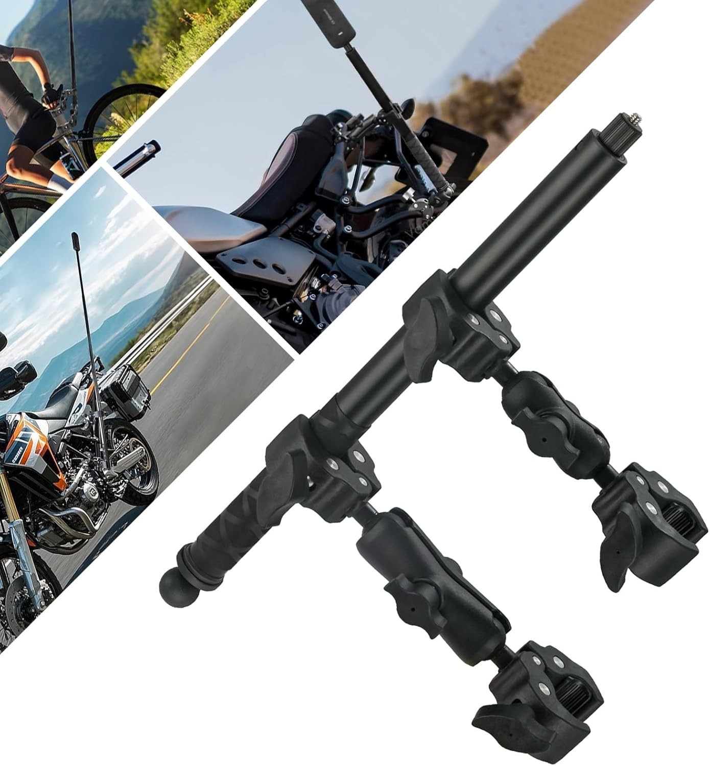 Motorcycle Bike Handlebar Clamp Mount for Insta360 X5 X4 X3 X2 X ONE 59.5 Motorcycle Bike Handlebar Clamp Mount for Insta360 X5 X4 X3 X2 X ONE 59.5